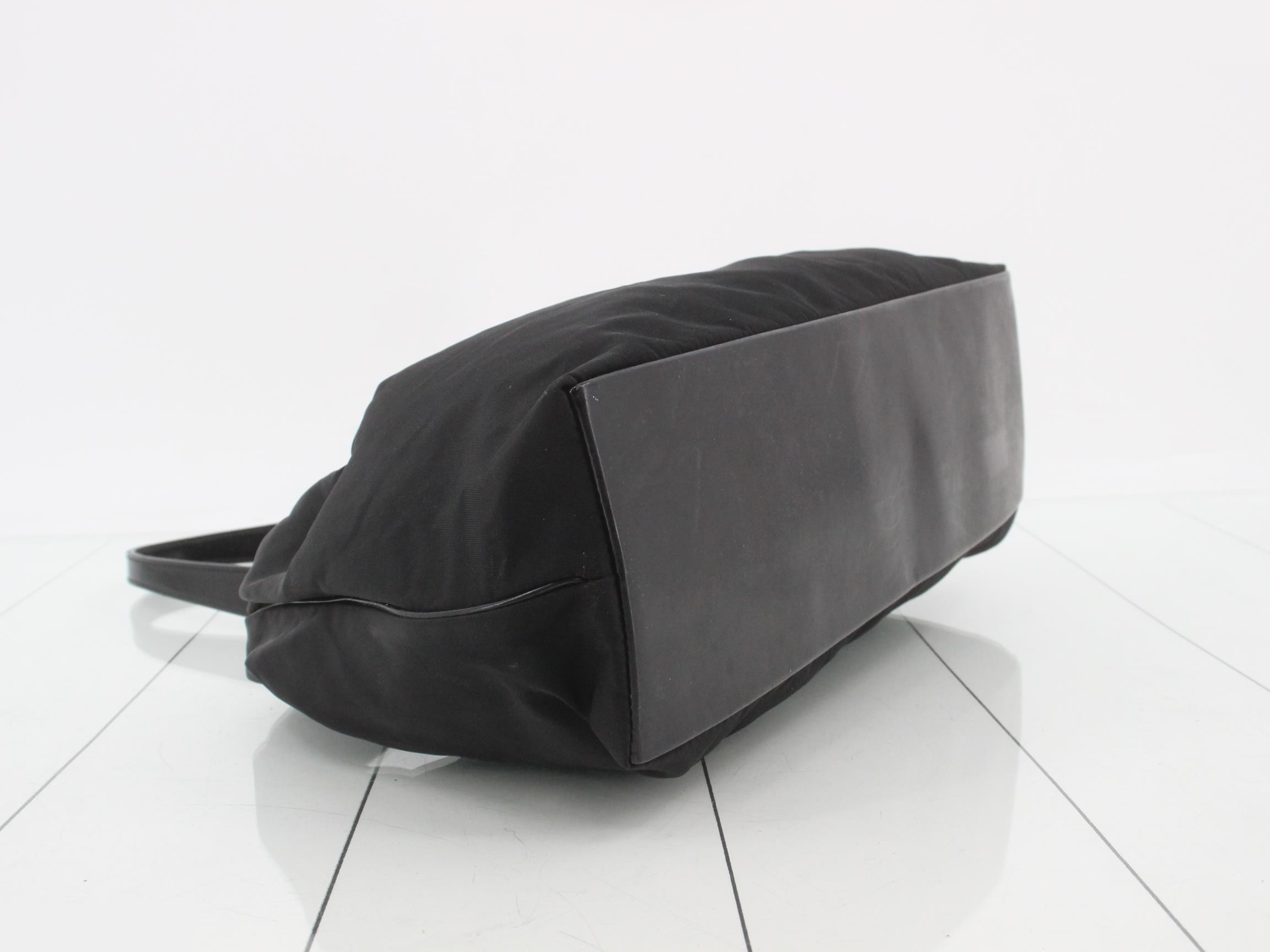One-shoulder bag, black, nylon, size 134 — view 5
