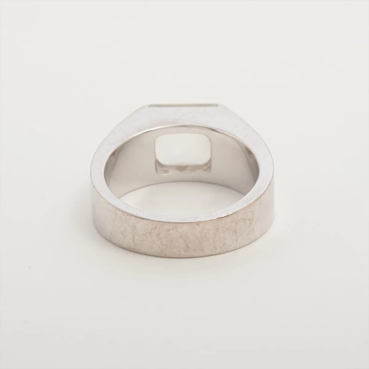 Tank Moonstone Ring, 750 (WG), 13.2g, Size 53, L34091, — view 2