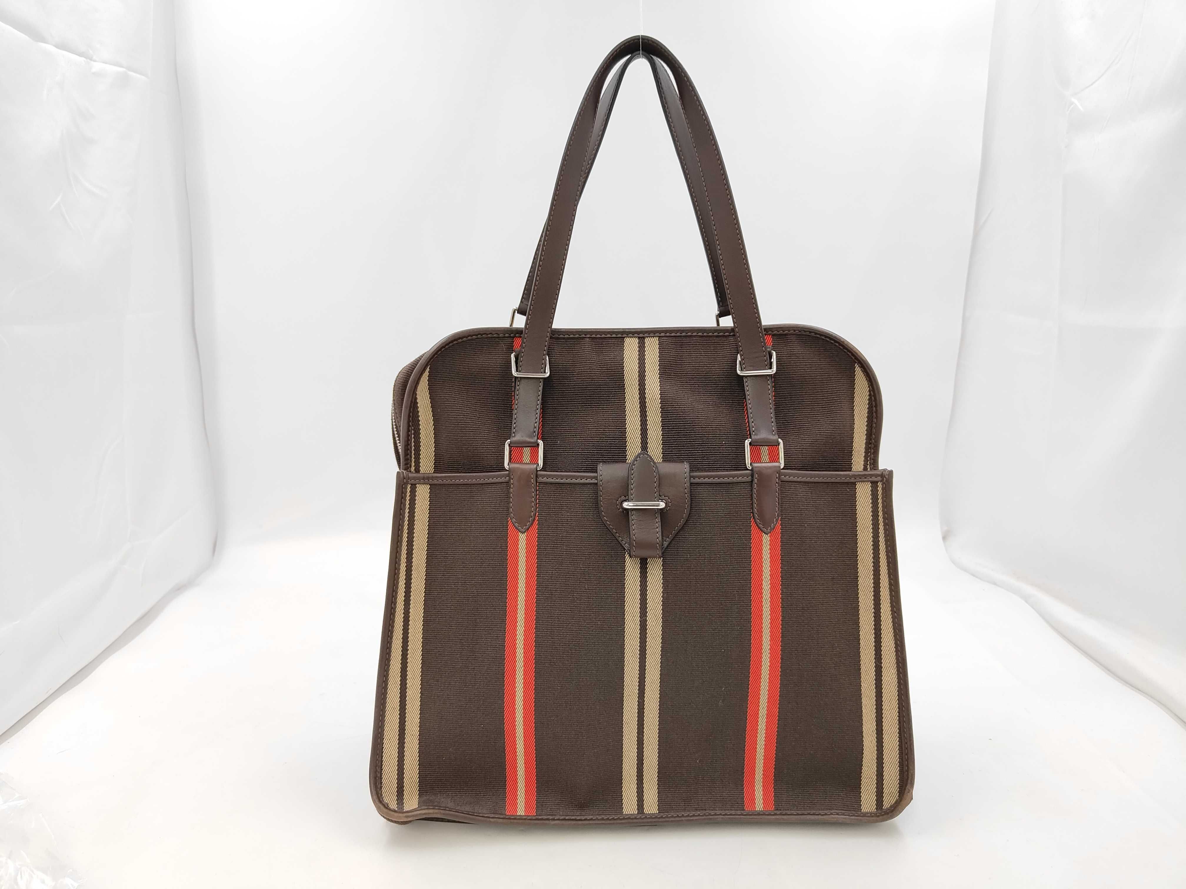 Jumping Cabas Toile Casaque Brown SS Handbag