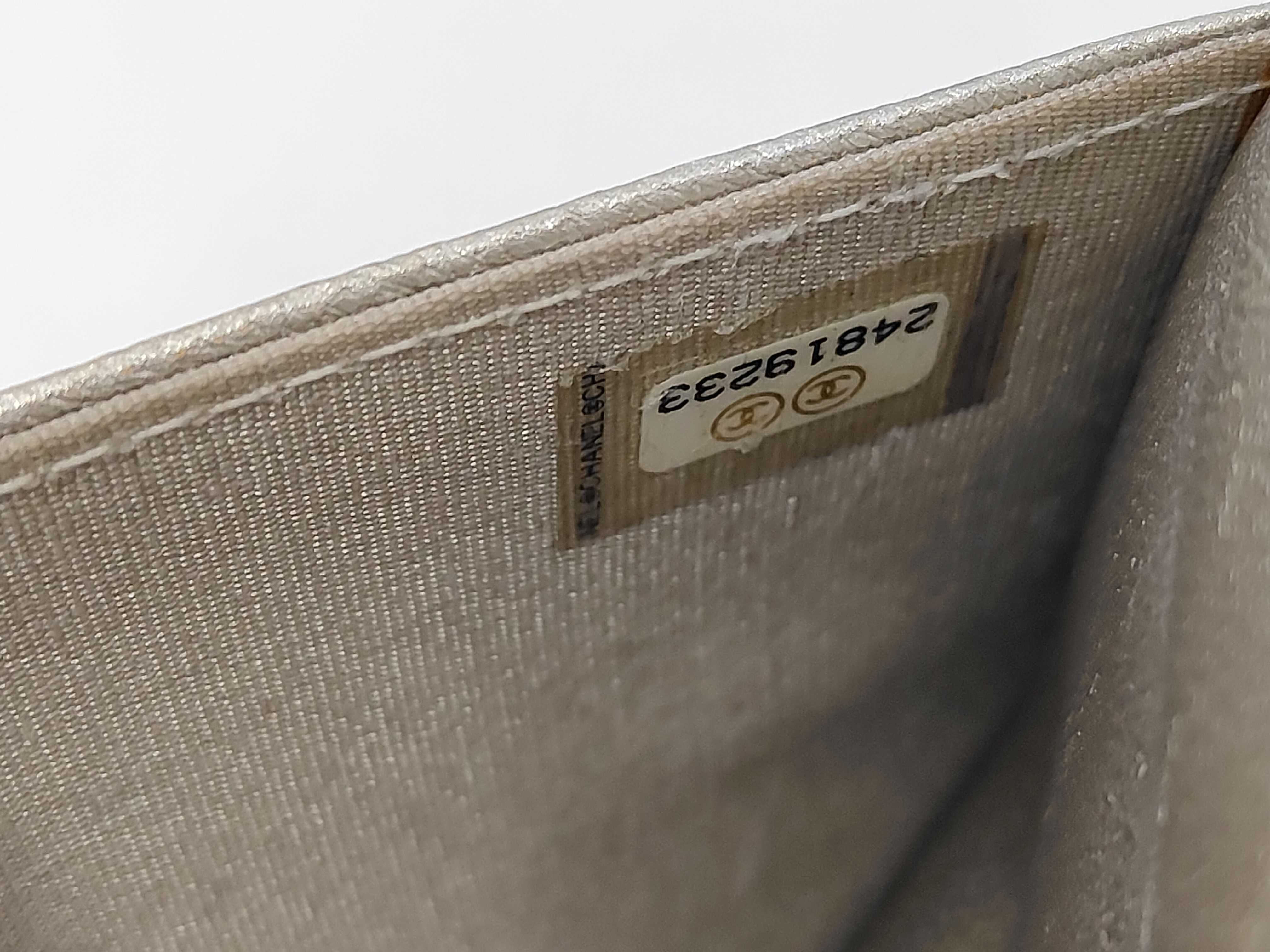 Mademoiselle Chain Wallet, Silver, with original seal, serial number in the 24 range, Shoulder Bag — view 11