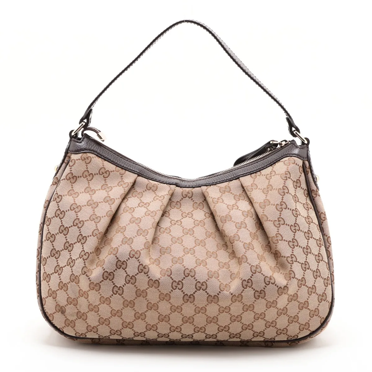 GG Canvas Sukey 364843 Canvas x Leather Shoulder Bag Brown — view 2