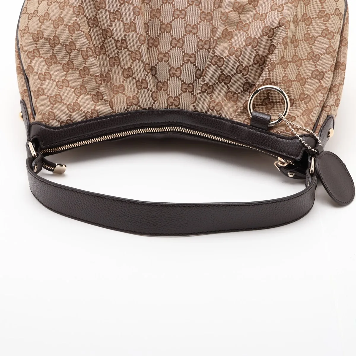 GG Canvas Sukey 364843 Canvas x Leather Shoulder Bag Brown — view 5