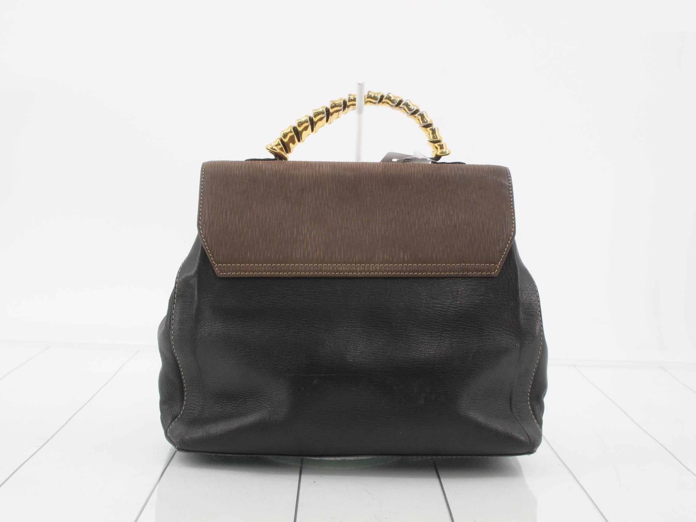 Velazquez leather logo embossed 2WAY handbag — view 2