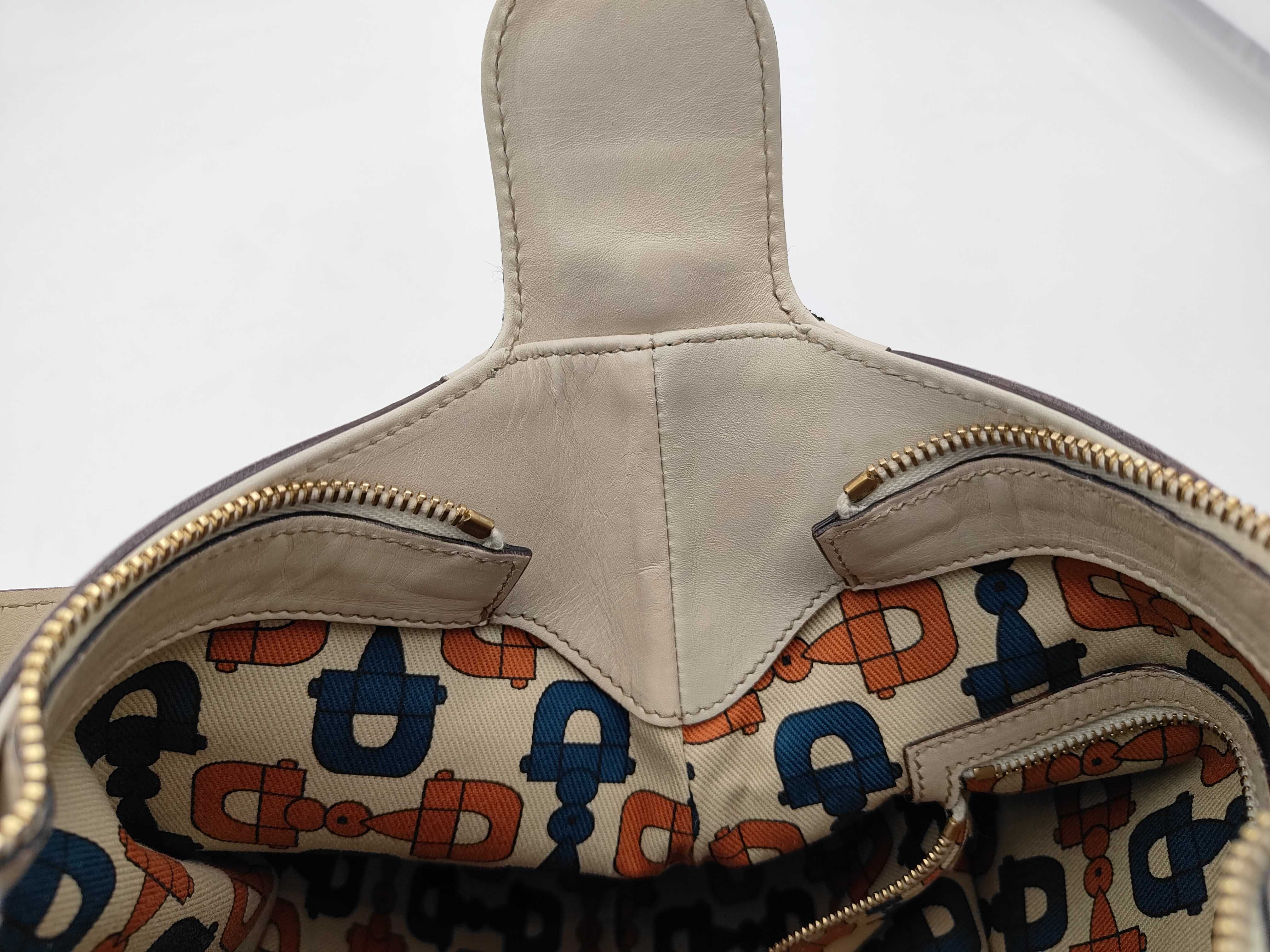 Guccissima 145826 Horsebit Hobo Calfskin Ivory 38x27x3cm Shoulder Bag — view 10