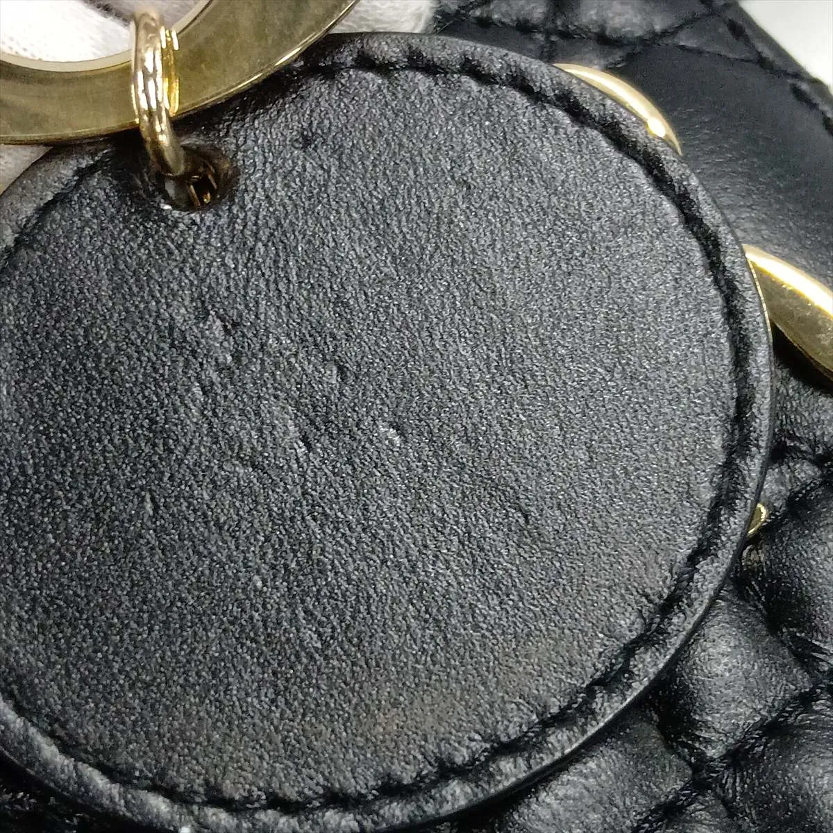 Cannage My Lady Dior Leather 2-Way Handbag, Black — view 15