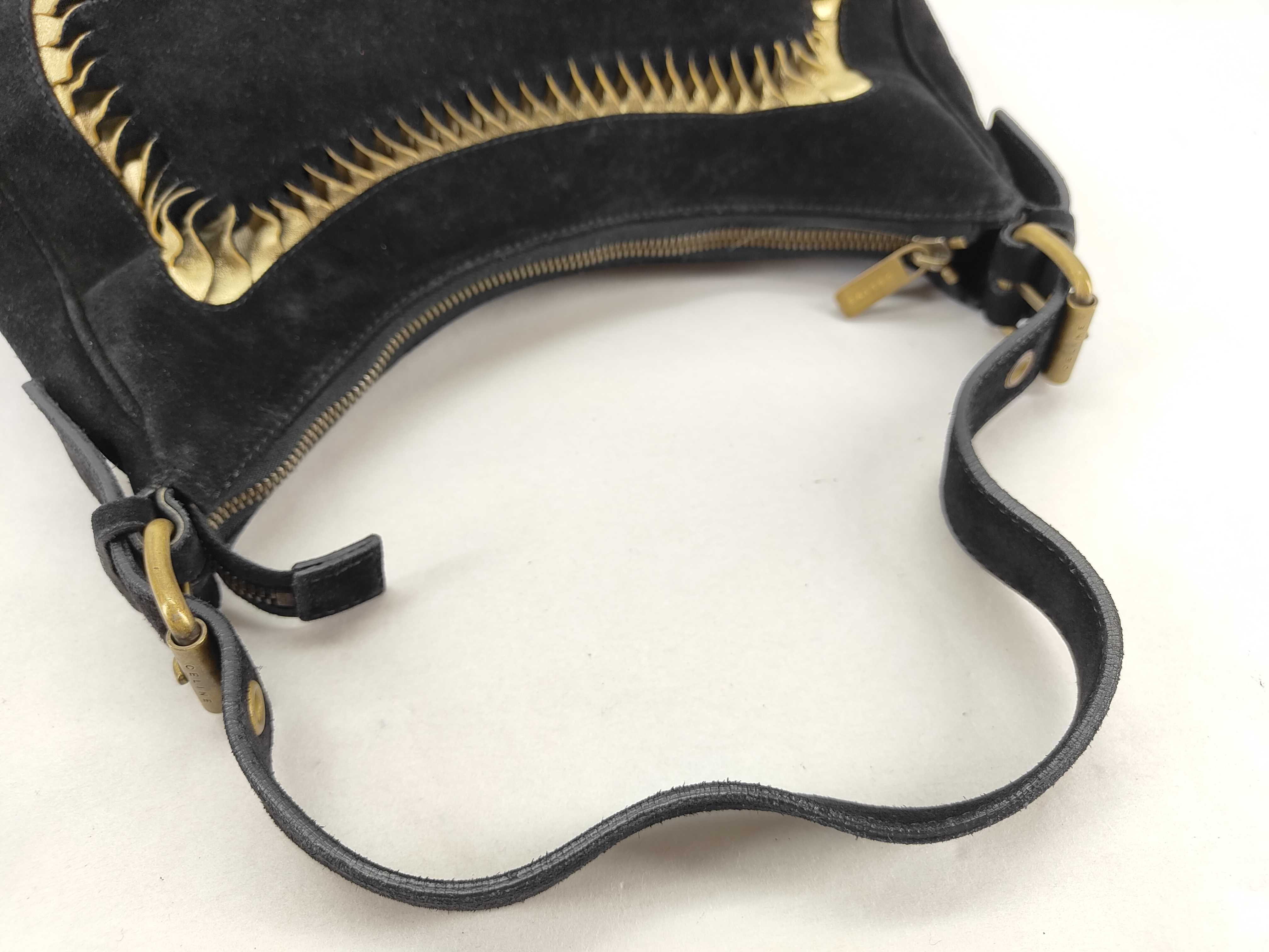 Black Suede Shoulder Bag — view 4