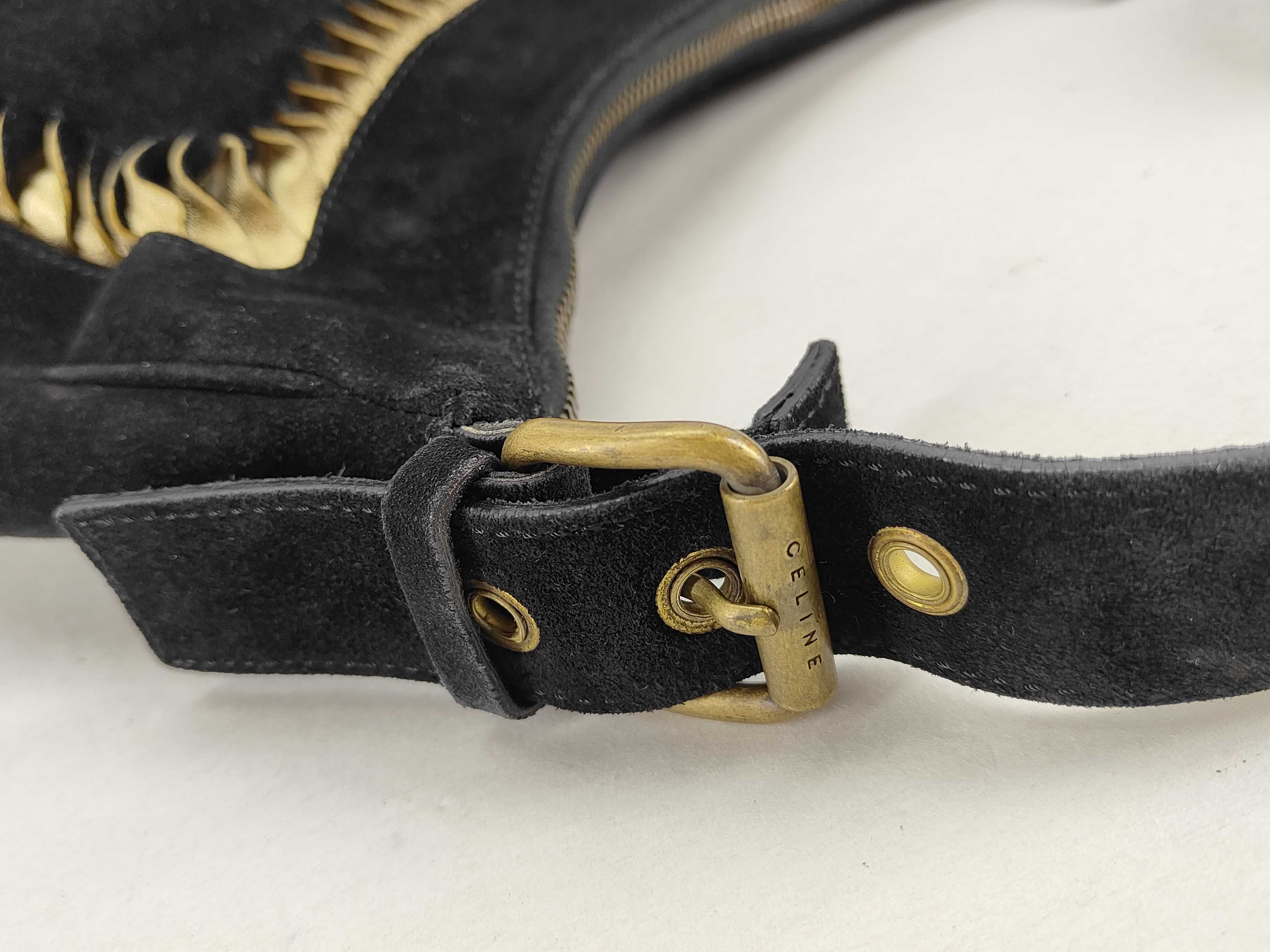 Black Suede Shoulder Bag — view 6