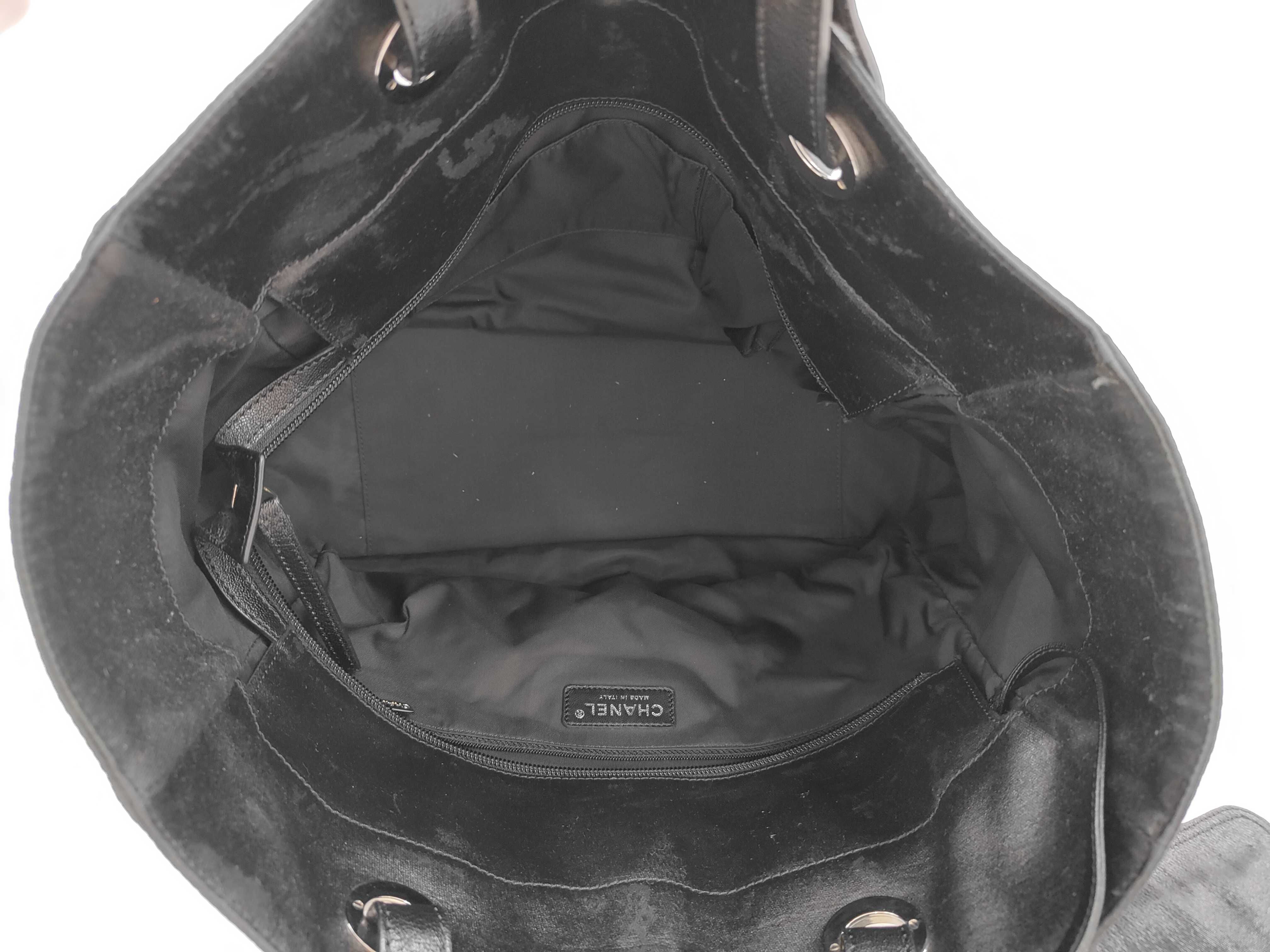 Paris Biarritz GM Coated Canvas Tote Bag, Black with Silver Hardware, 11540081 (Tote Bag) — view 10