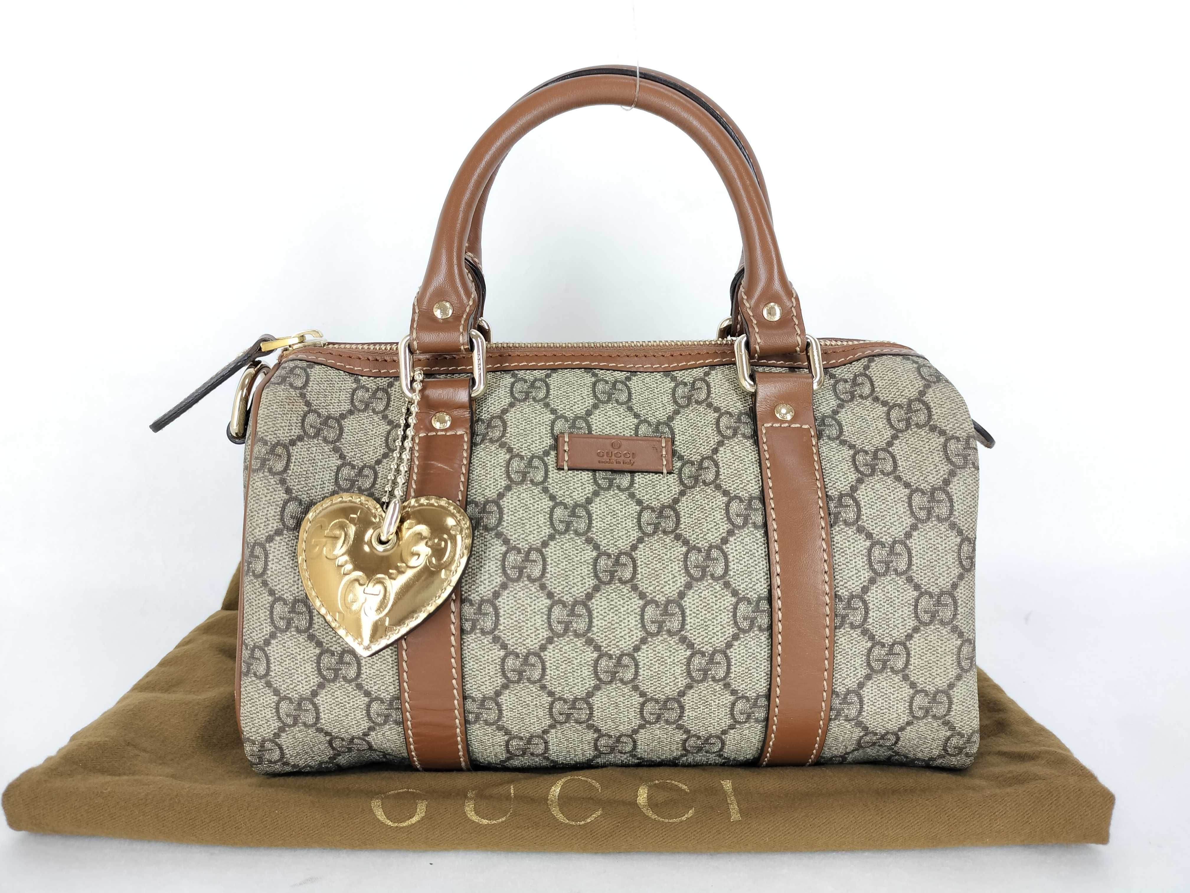 193604 GG Supreme GG Pattern PVC Handbag Mini Boston Bag
