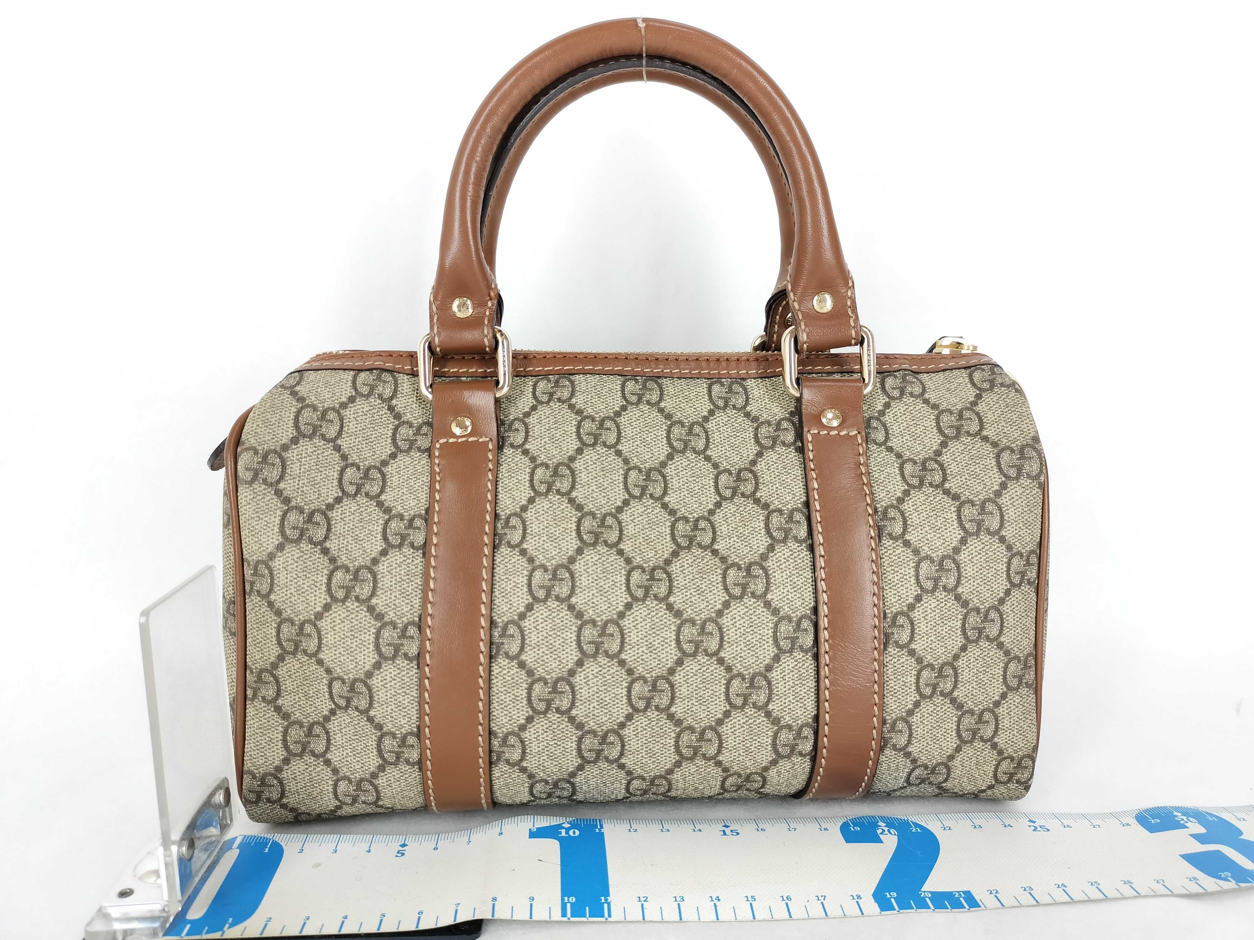 193604 GG Supreme GG Pattern PVC Handbag Mini Boston Bag — view 2