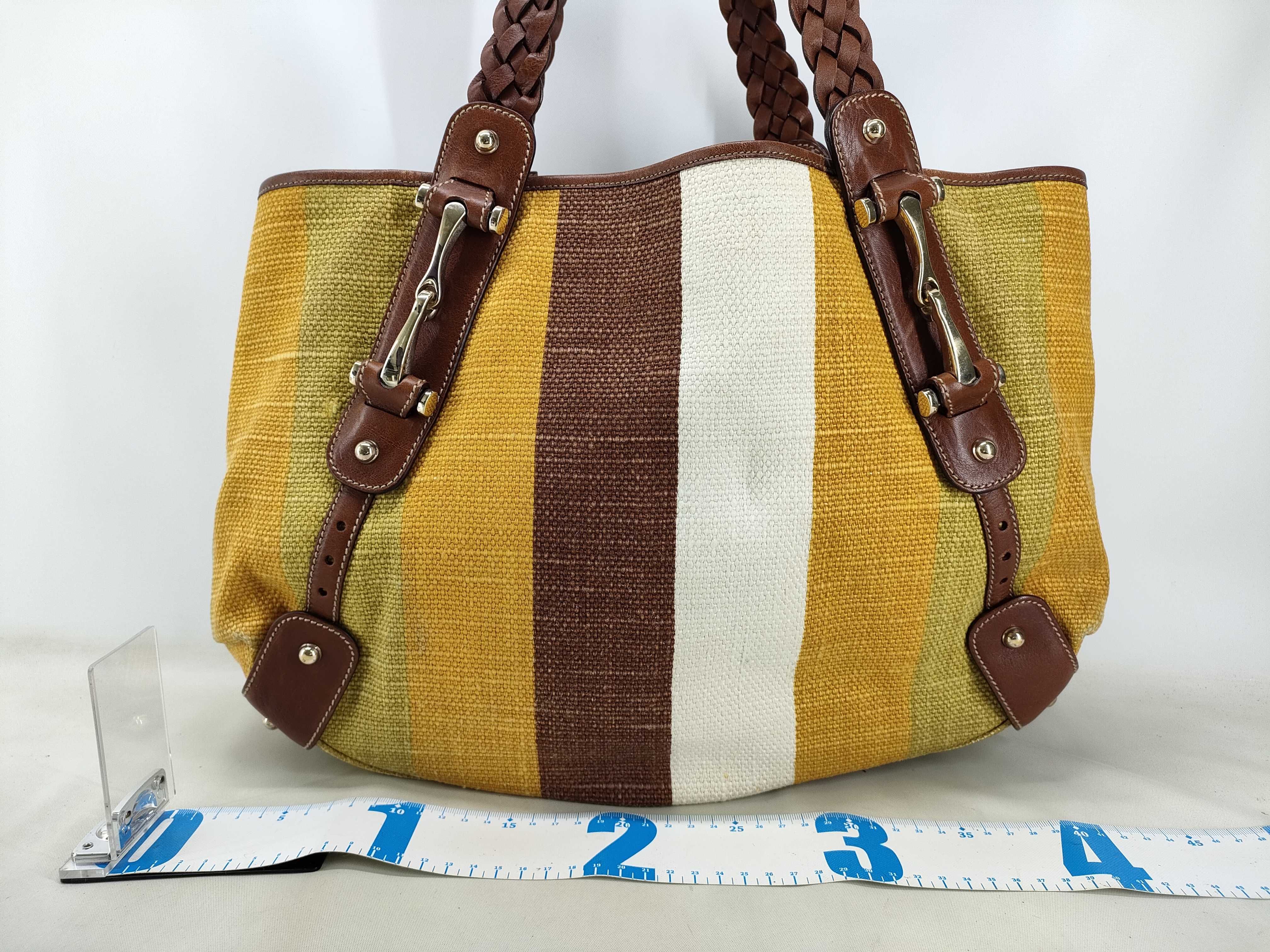Horsebit Tote Bag, Canvas and Leather, 137621 Tote Bag — view 2