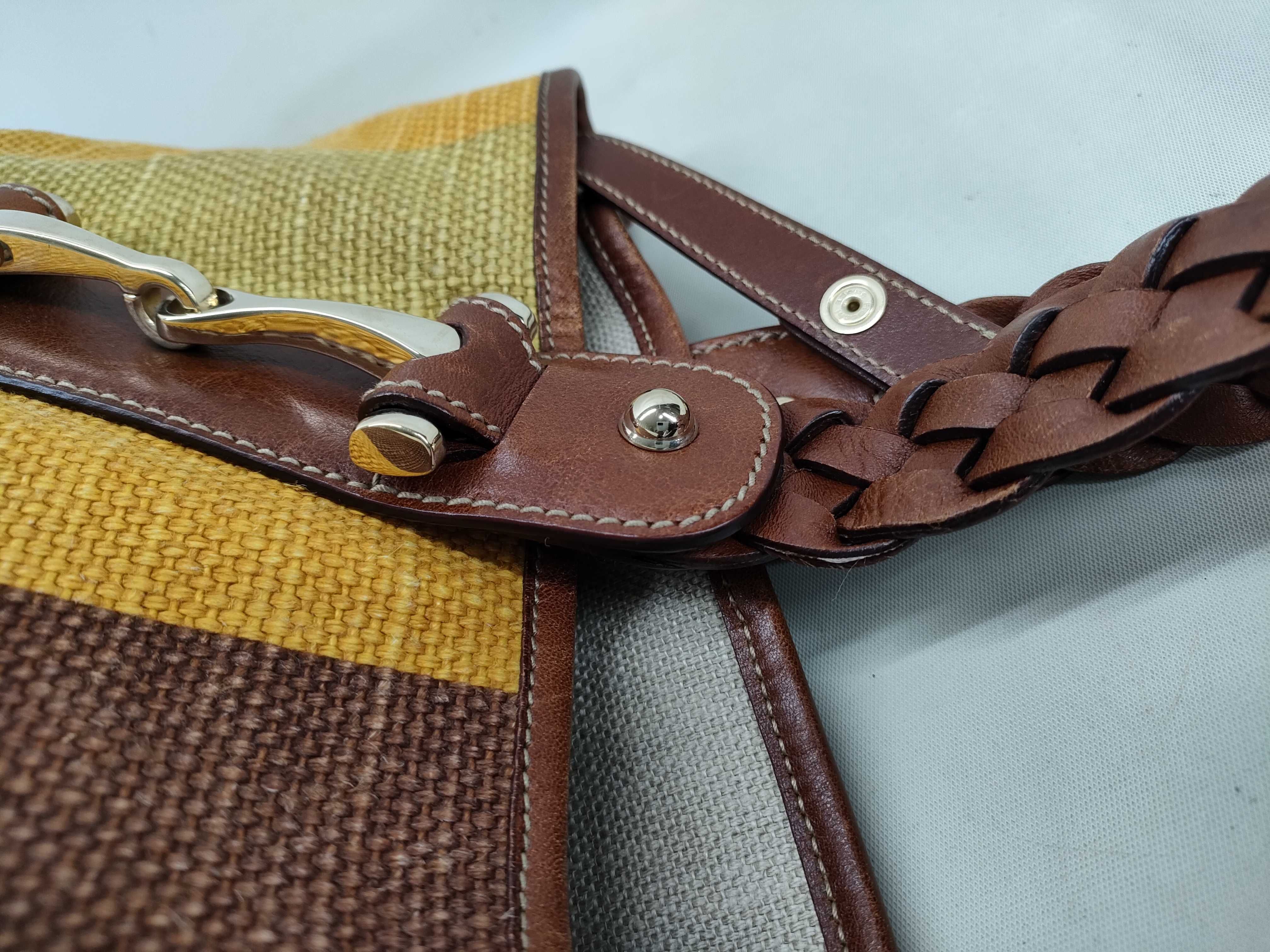 Horsebit Tote Bag, Canvas and Leather, 137621 Tote Bag — view 7