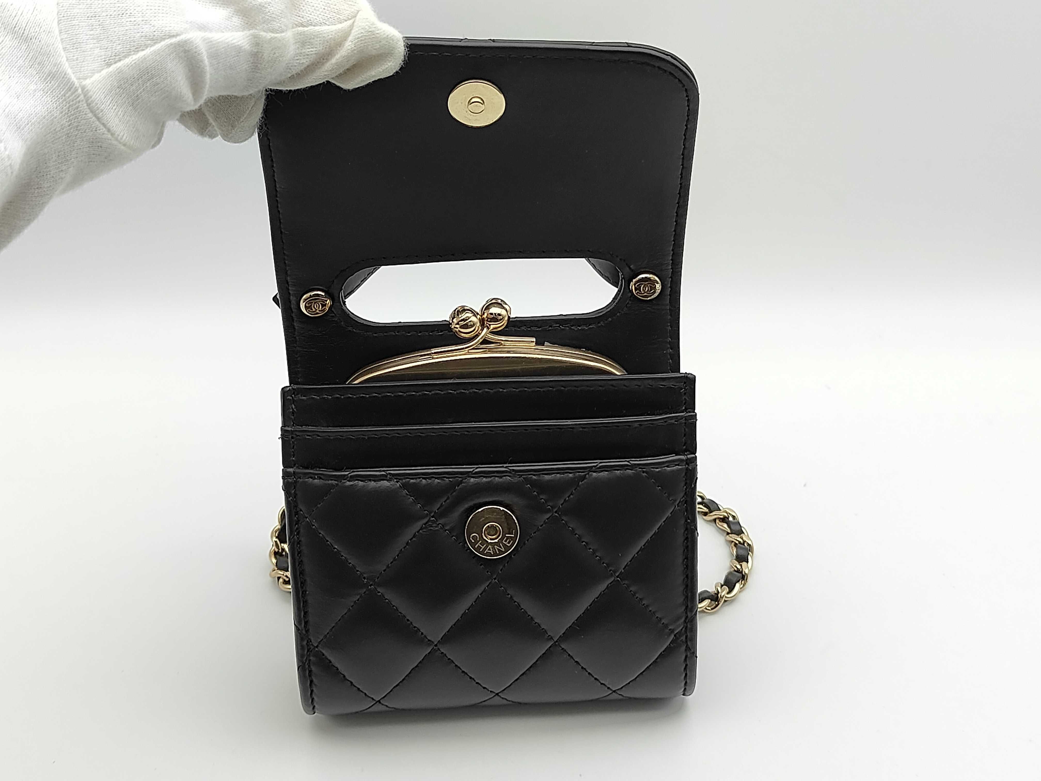 Matelassé Chain Shoulder Bag — view 7