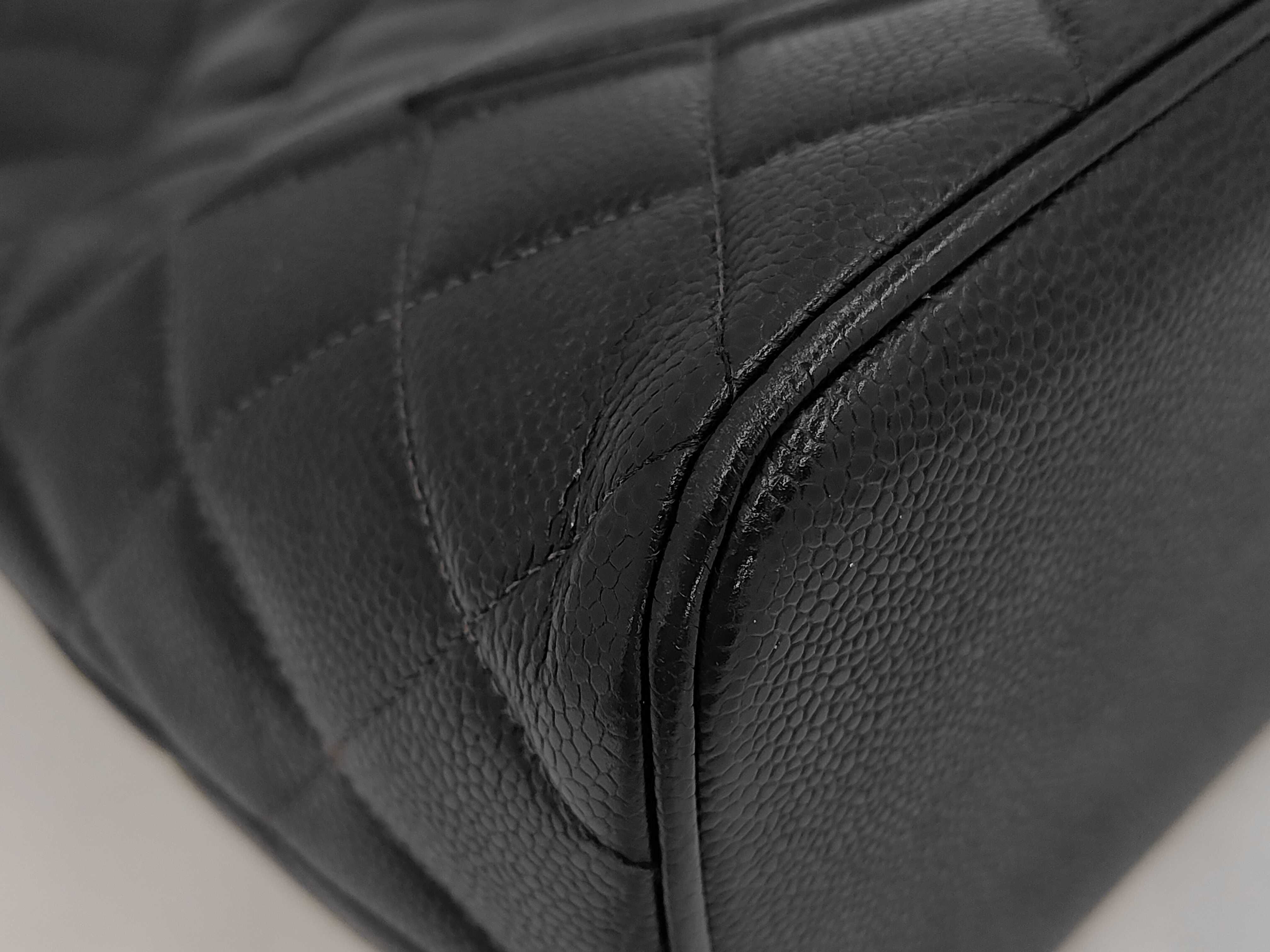 Reissue Tote Bag, Caviar Leather, Silver Hardware, with Original Seal. — view 3