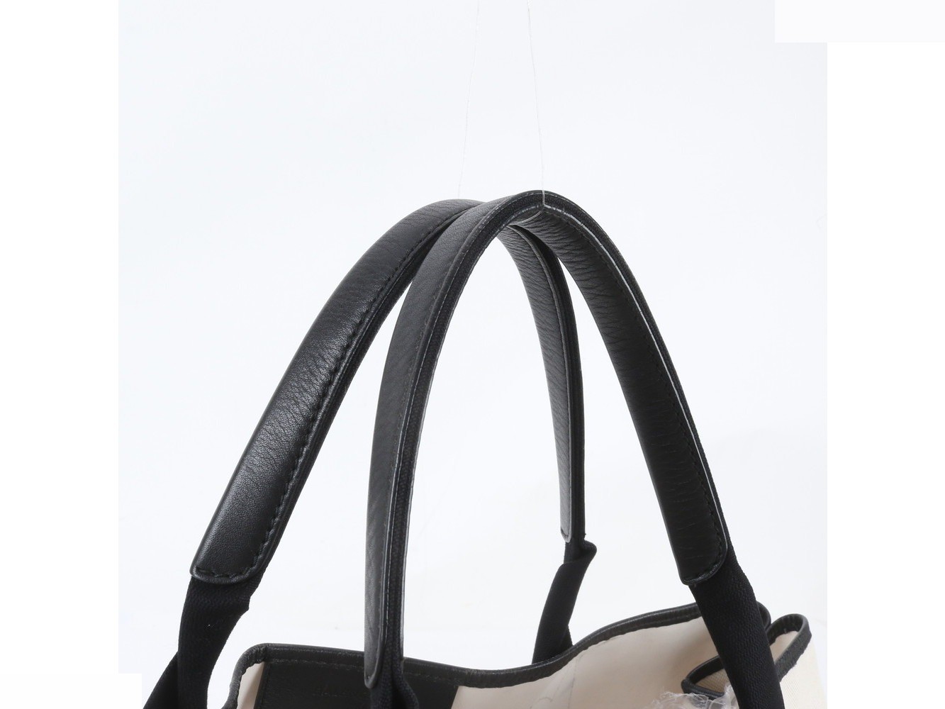 Navy Cabas 339936 Leather Tote Bag — view 2