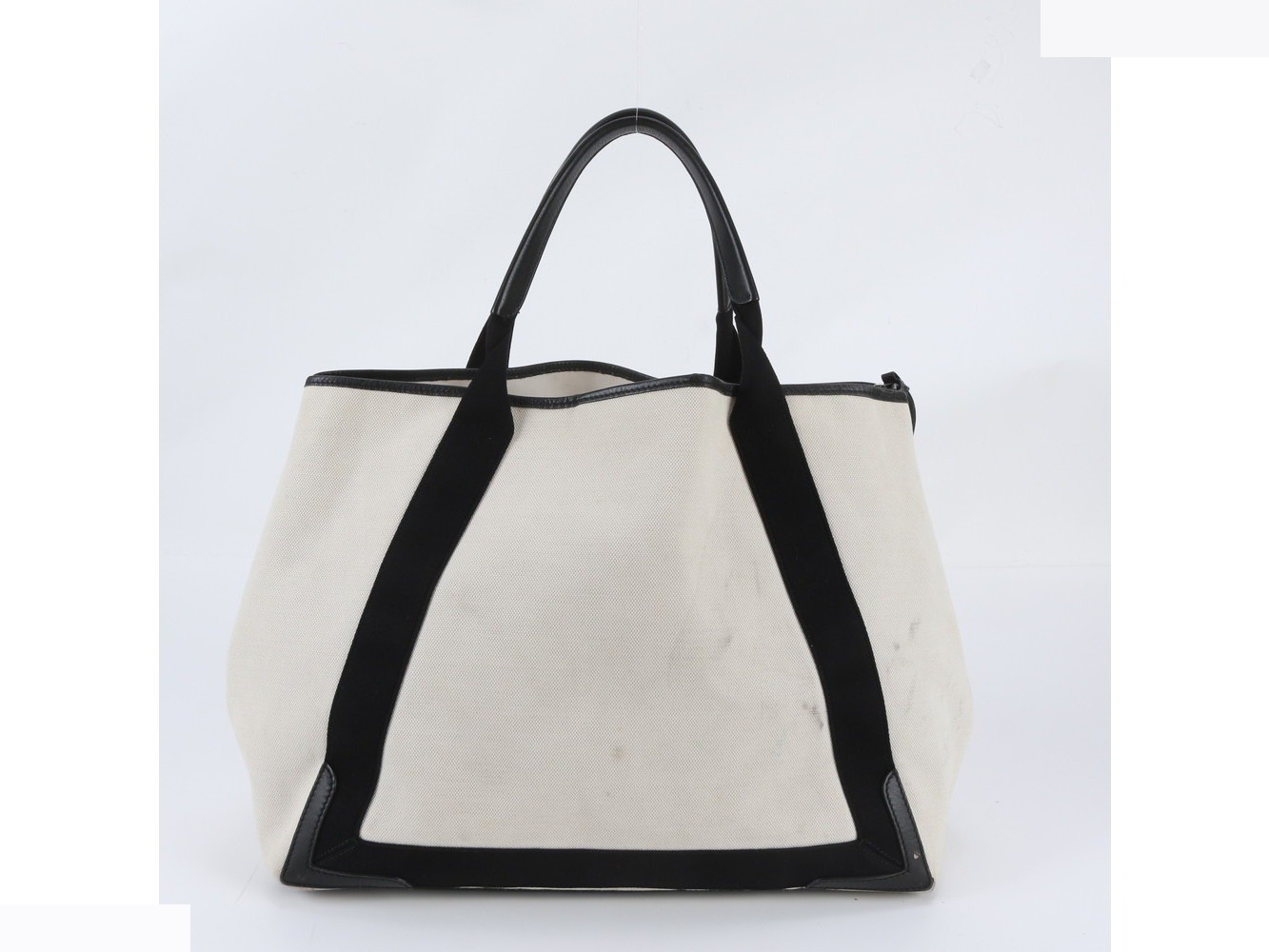 Navy Cabas 339936 Leather Tote Bag — view 3