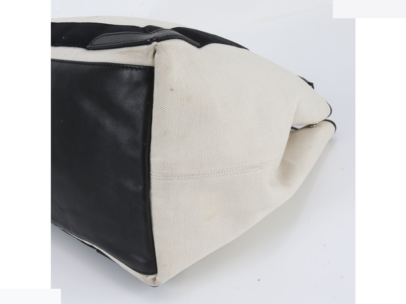 Navy Cabas 339936 Leather Tote Bag — view 4