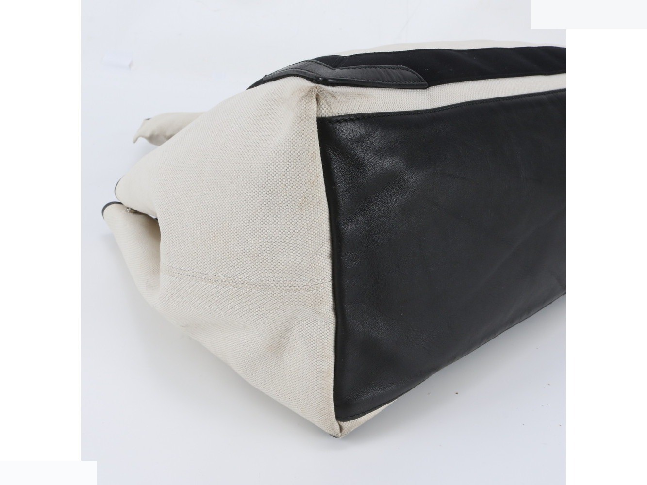 Navy Cabas 339936 Leather Tote Bag — view 6