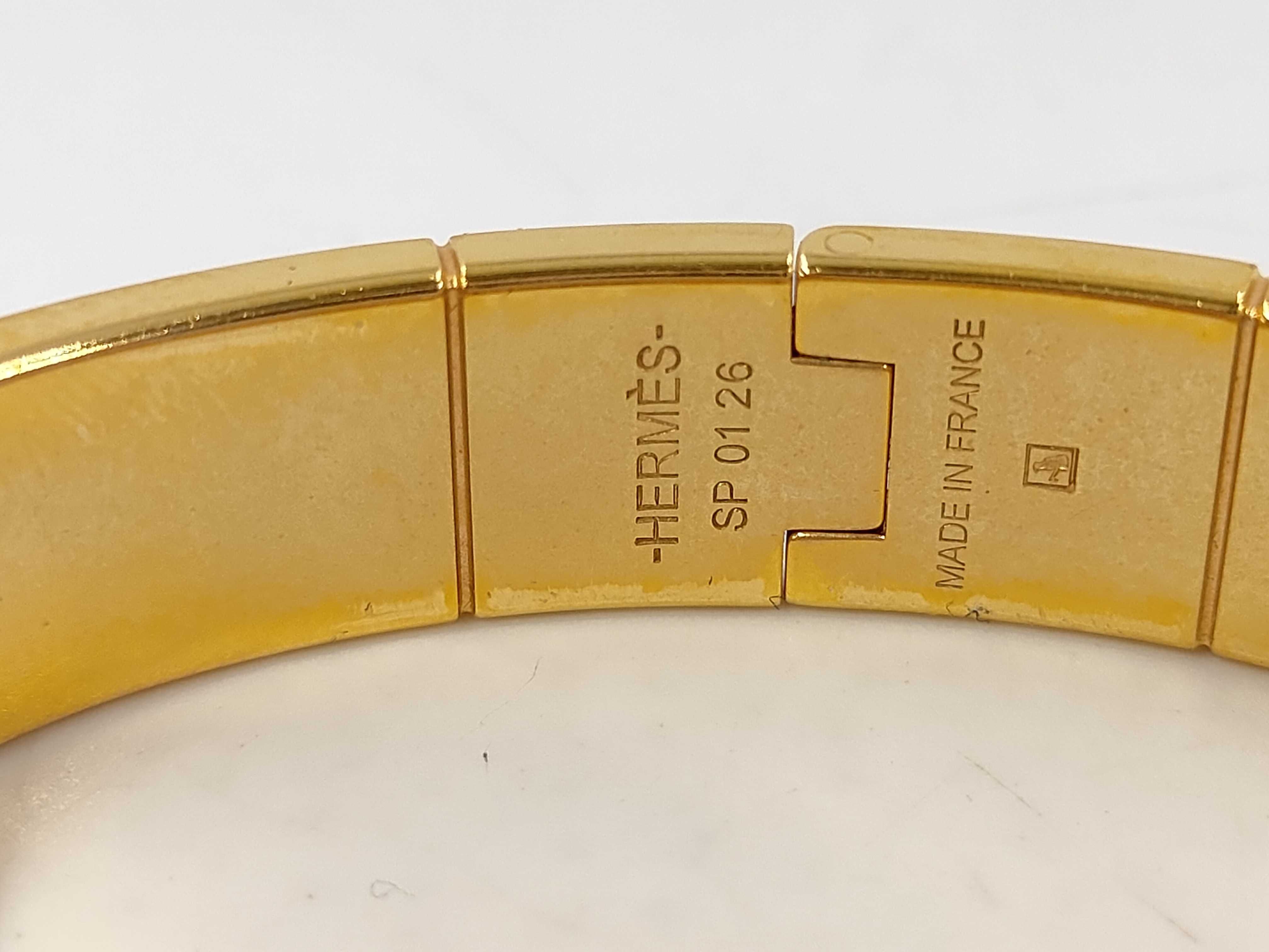 Charniere Bracelet/Bangle in Black with GP Hardware — view 4