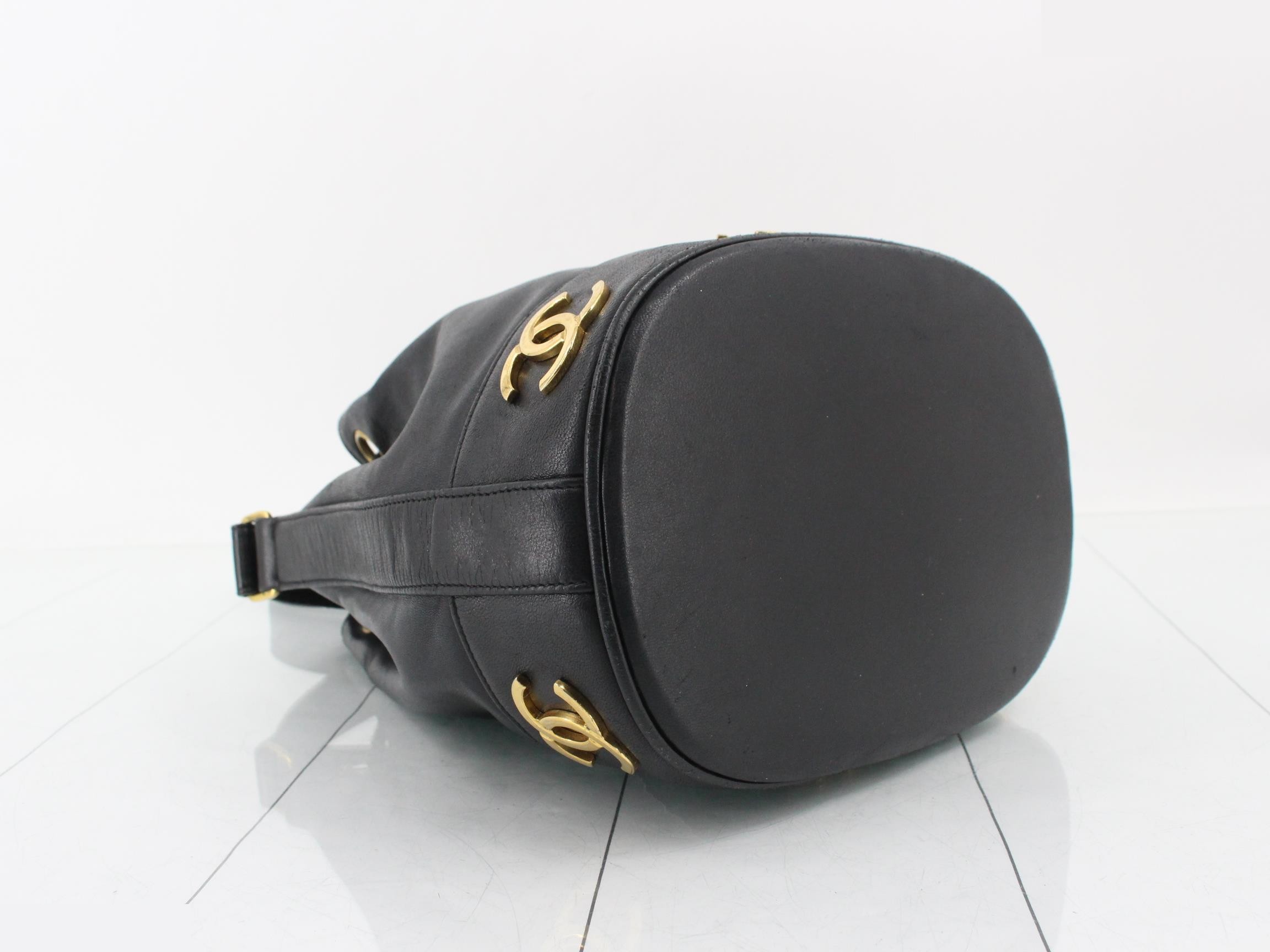 Lambskin Coco Ball Drawstring Shoulder Bag — view 5