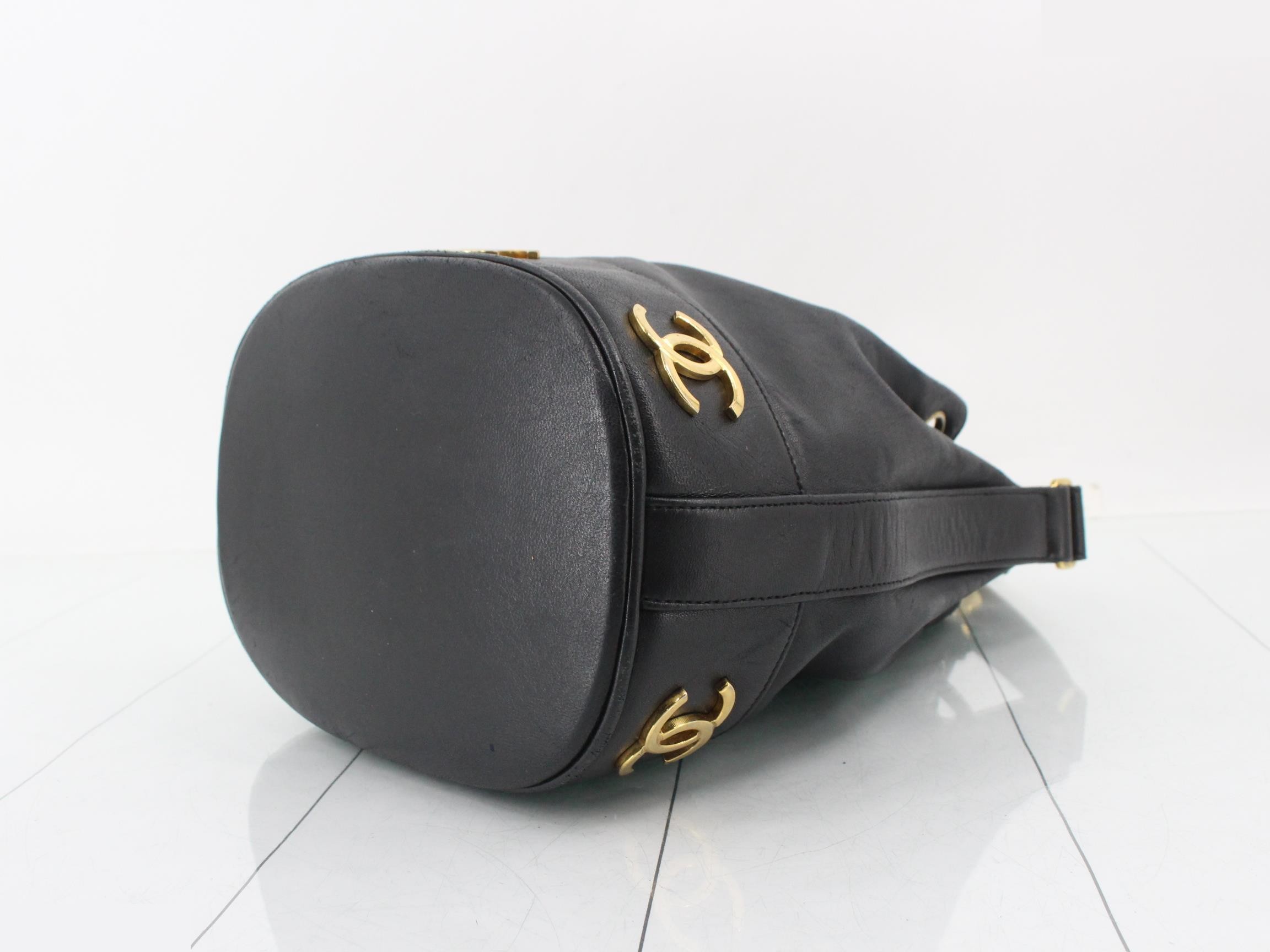 Lambskin Coco Ball Drawstring Shoulder Bag — view 6
