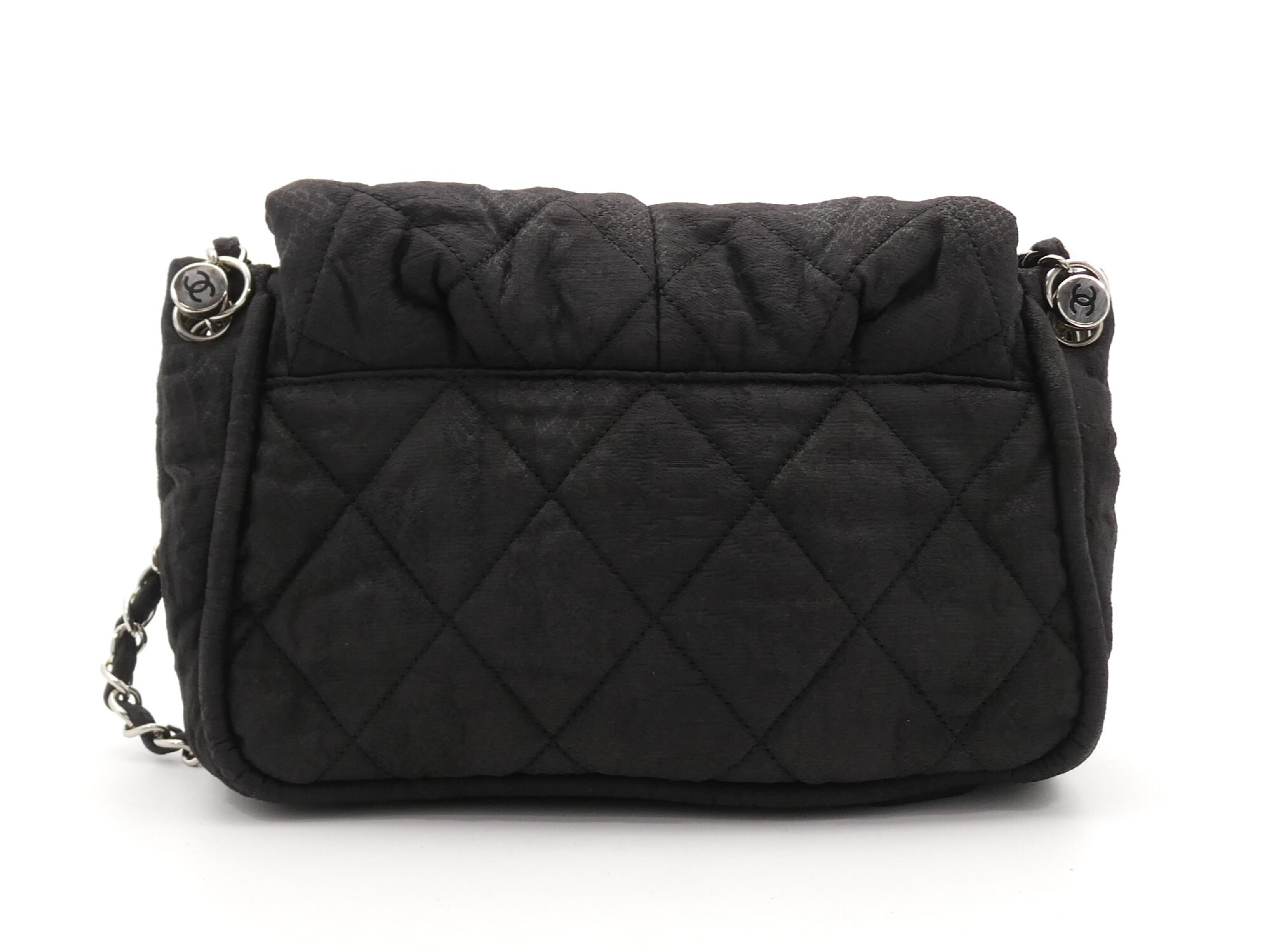 Matelassé Coco Mark Coated Canvas Chain Shoulder Bag — view 2