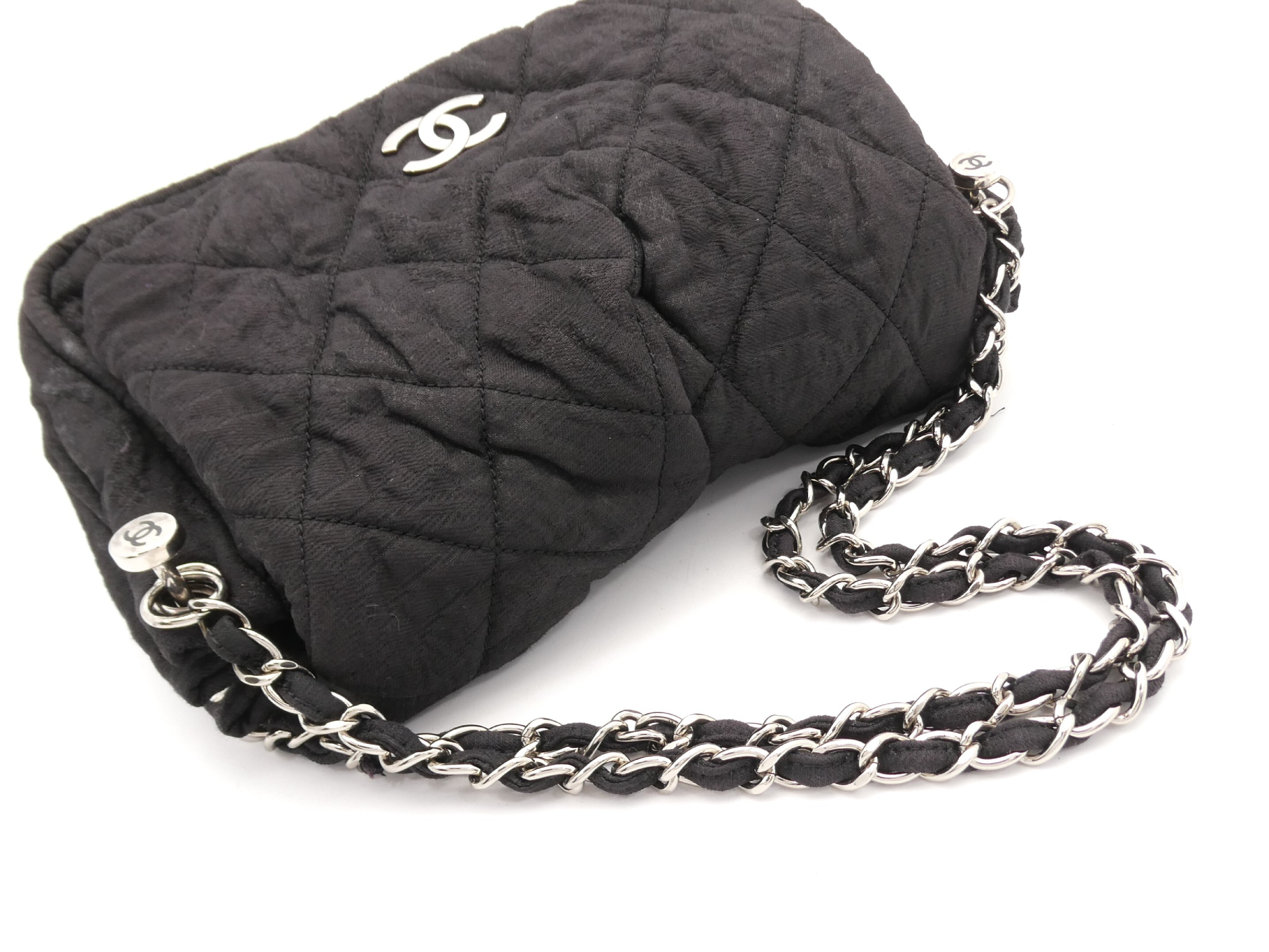 Matelassé Coco Mark Coated Canvas Chain Shoulder Bag — view 6
