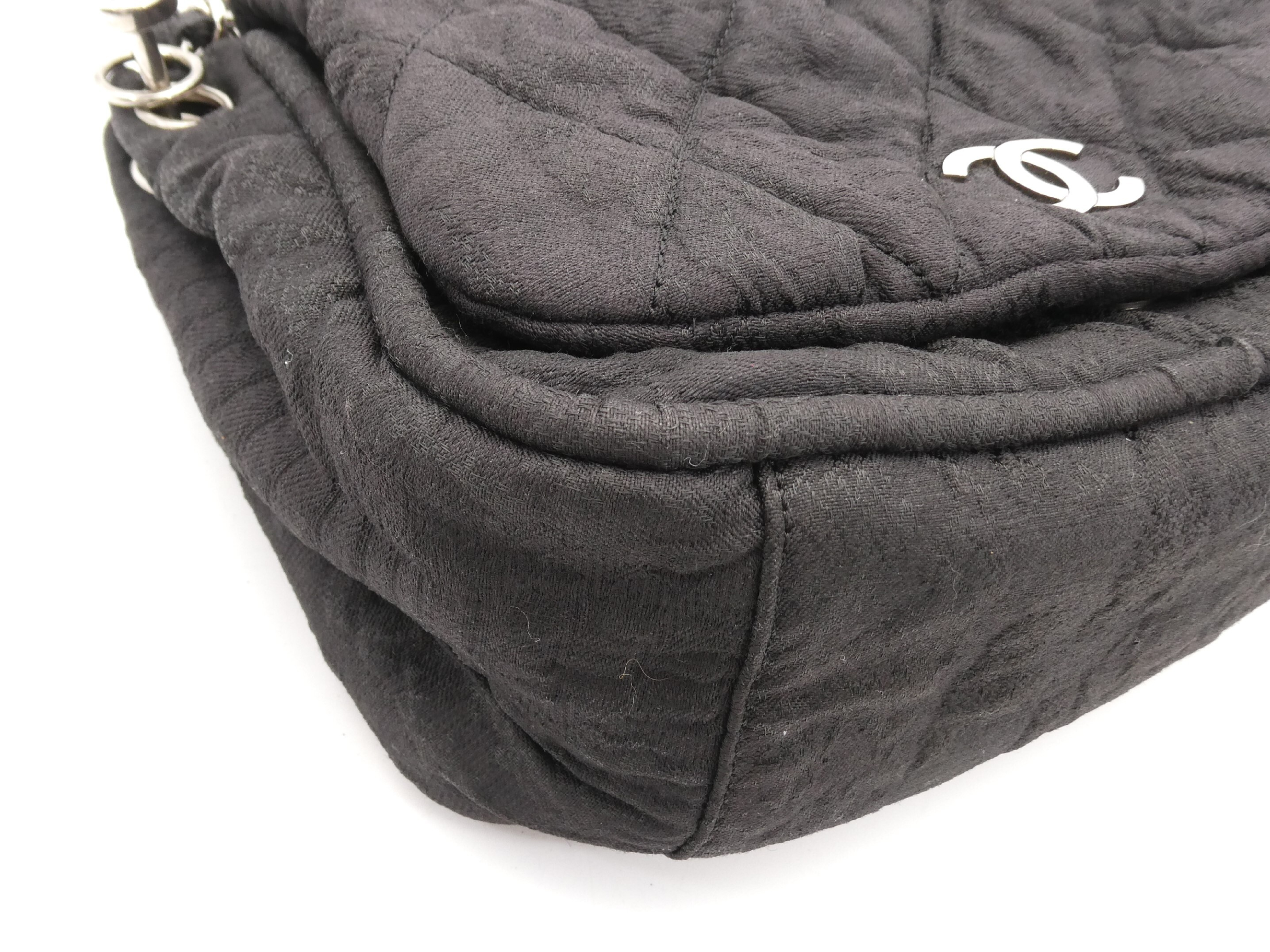 Matelassé Coco Mark Coated Canvas Chain Shoulder Bag — view 10