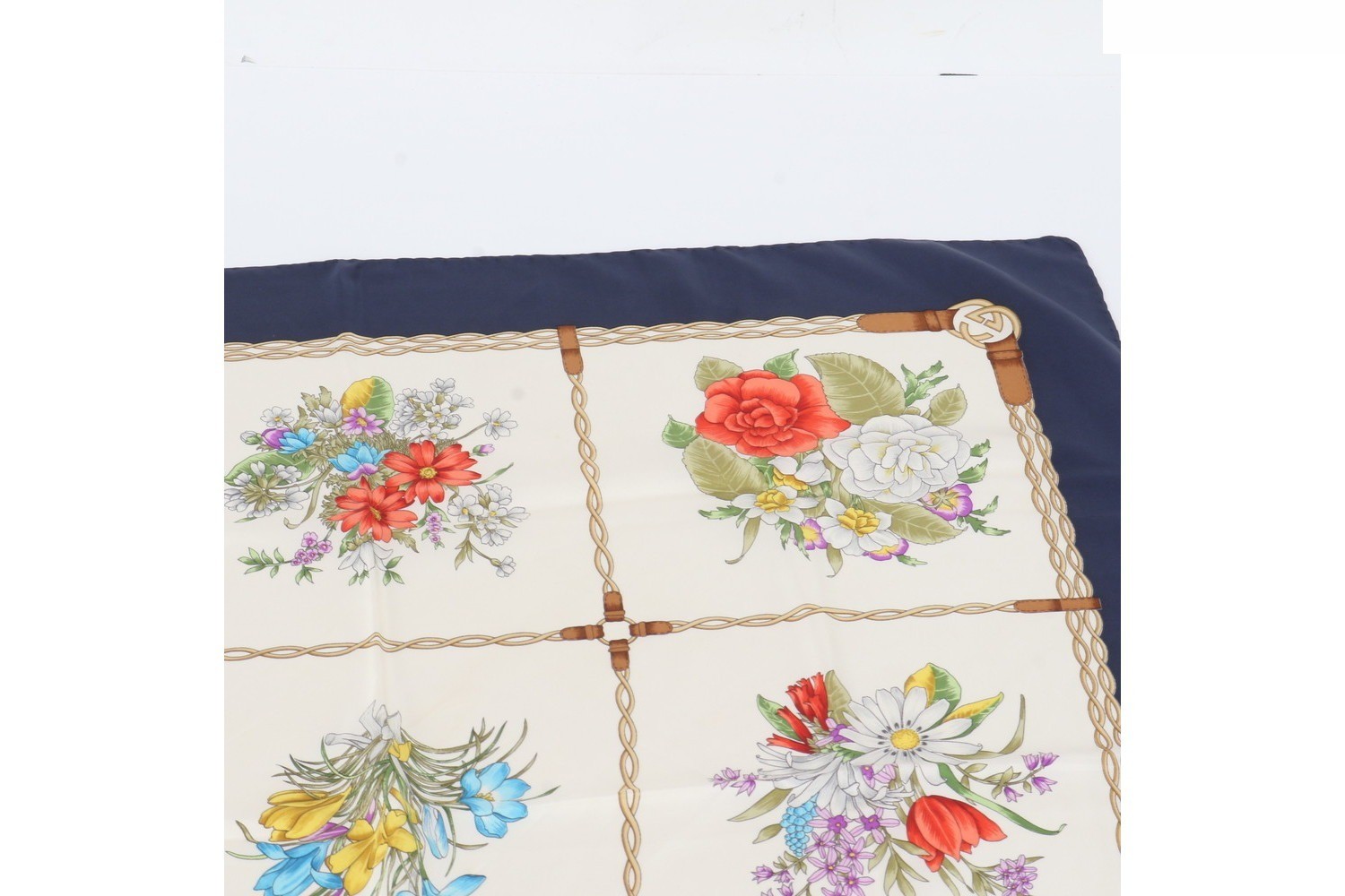 Flora 100% Silk Scarf — view 2