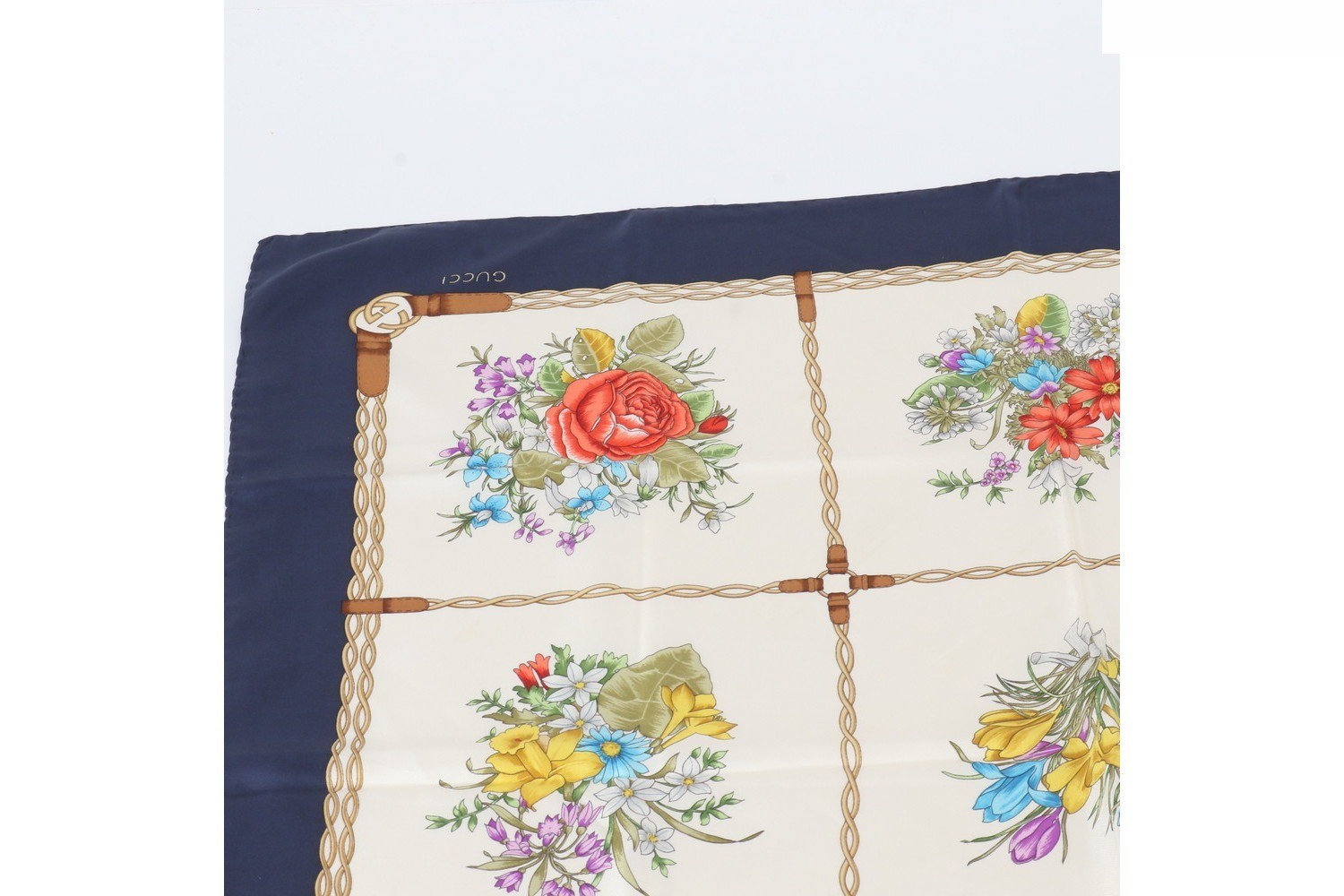 Flora 100% Silk Scarf — view 3