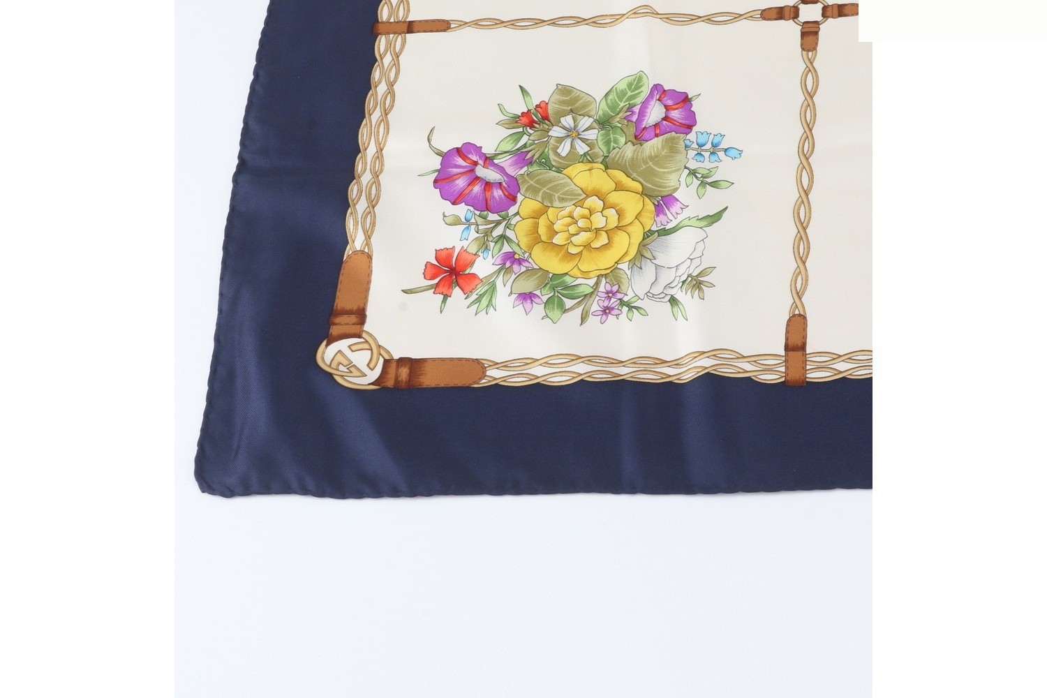 Flora 100% Silk Scarf — view 4