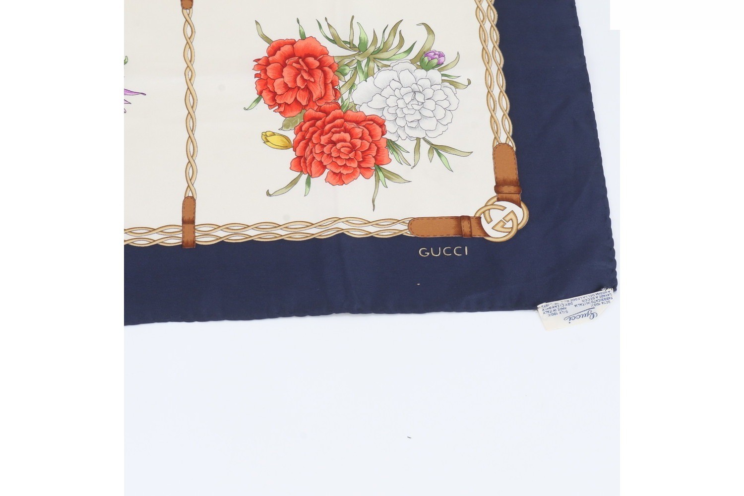 Flora 100% Silk Scarf — view 5