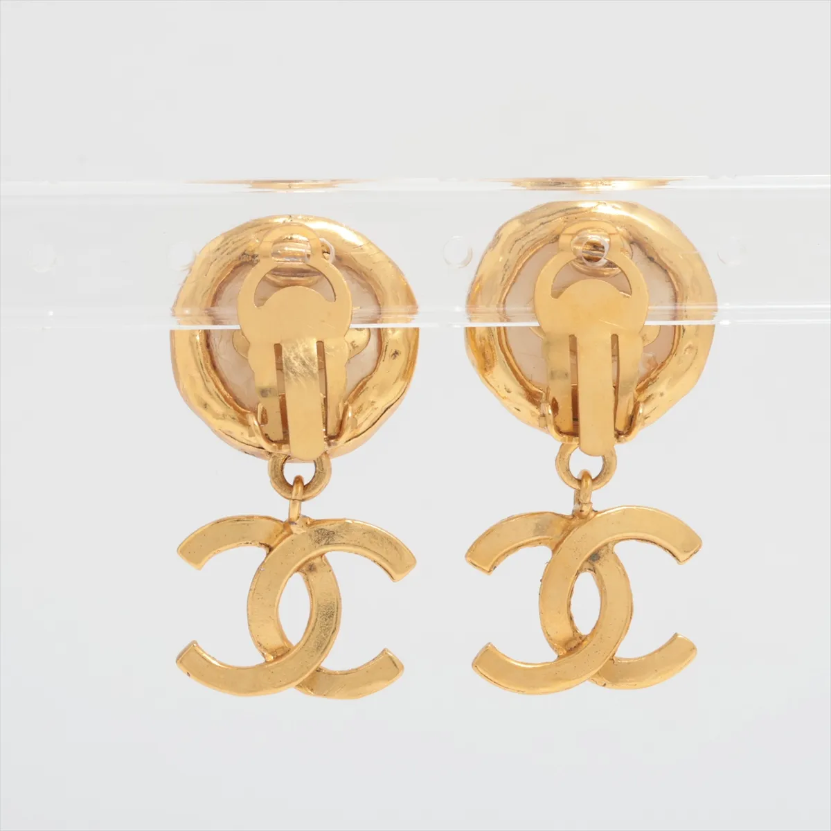 Cocomark 95P earrings (for both ears) GP x Fake Pearl Gold — view 2