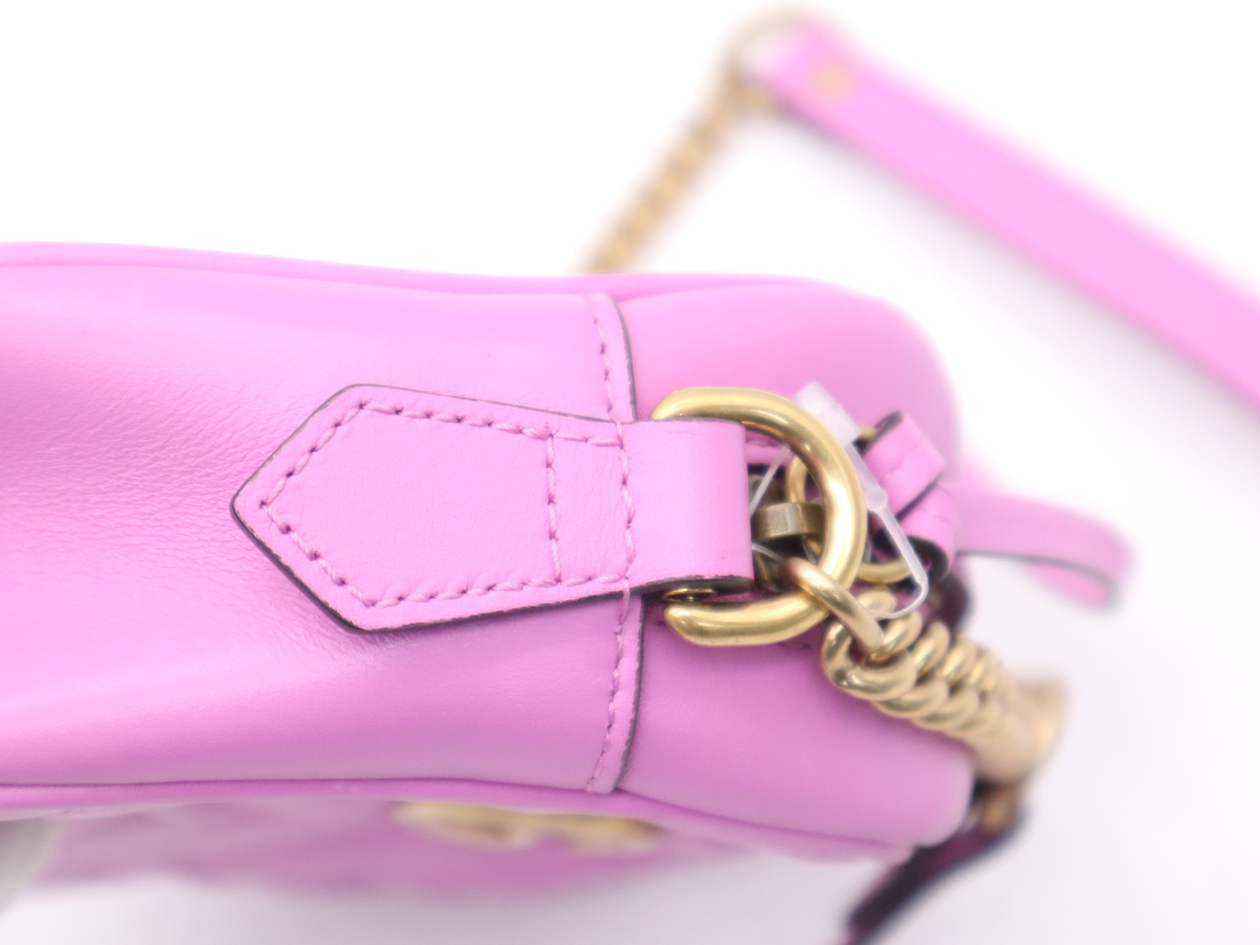 GG Marmont Quilted Mini Bag, Pink, Gold Hardware, Shoulder Bag — view 7