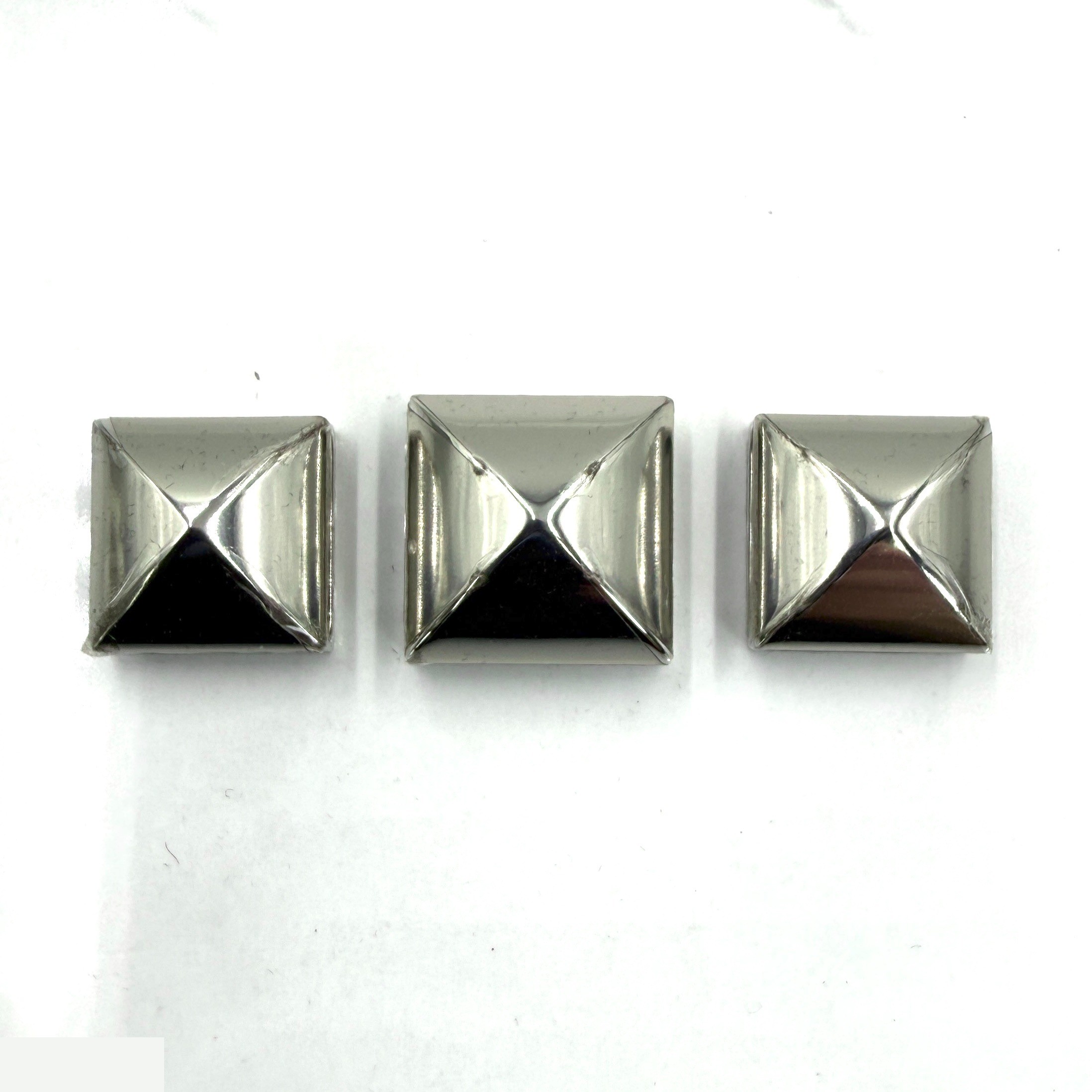 Medor Triple Scarf Ring Set (3 pieces) - Studded Silver — view 2