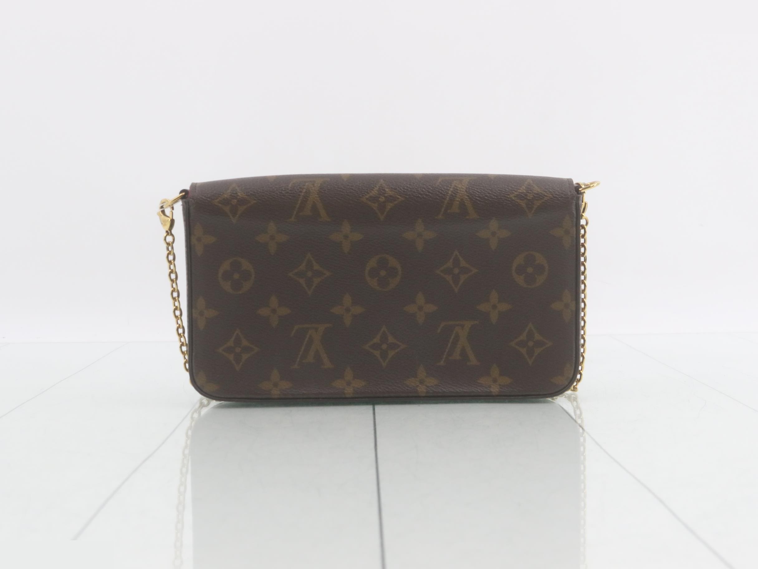 Monogram Pochette Felicie Fuchsia Shoulder Bag with Case — view 2