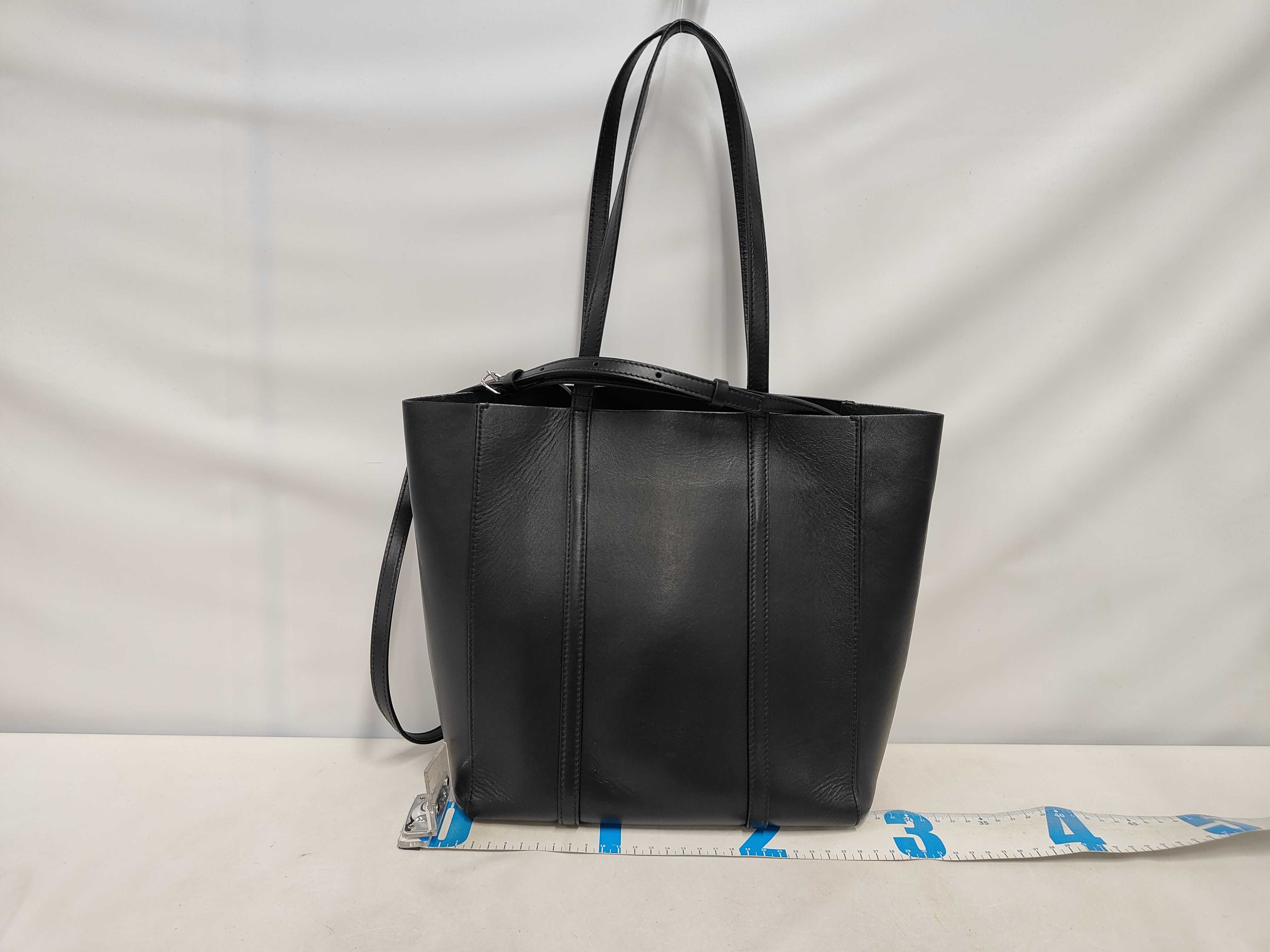 Everyday Leather Tote Bag Shoulder Bag Black Serial Tote Bag — view 2