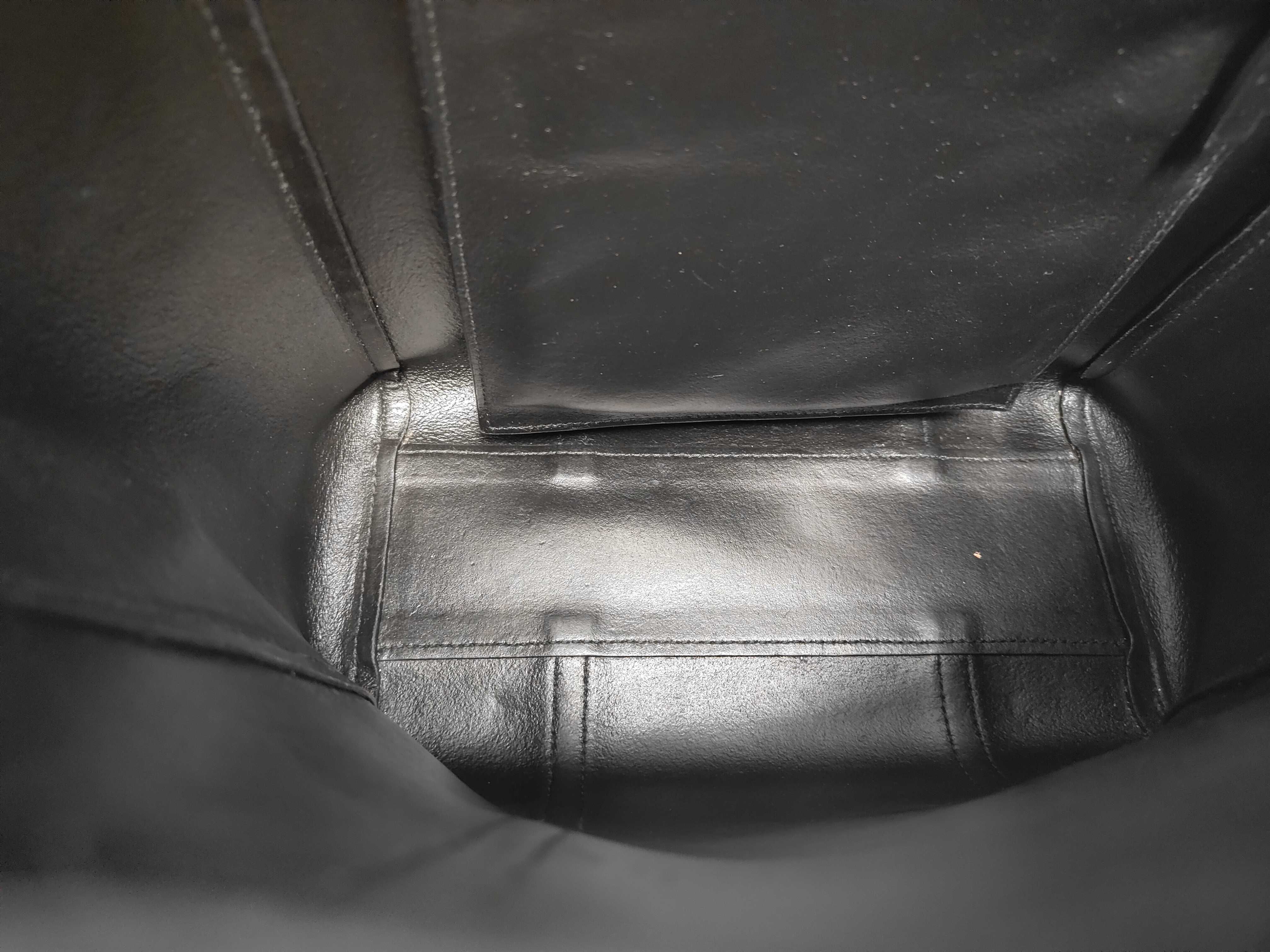 Everyday Leather Tote Bag Shoulder Bag Black Serial Tote Bag — view 8