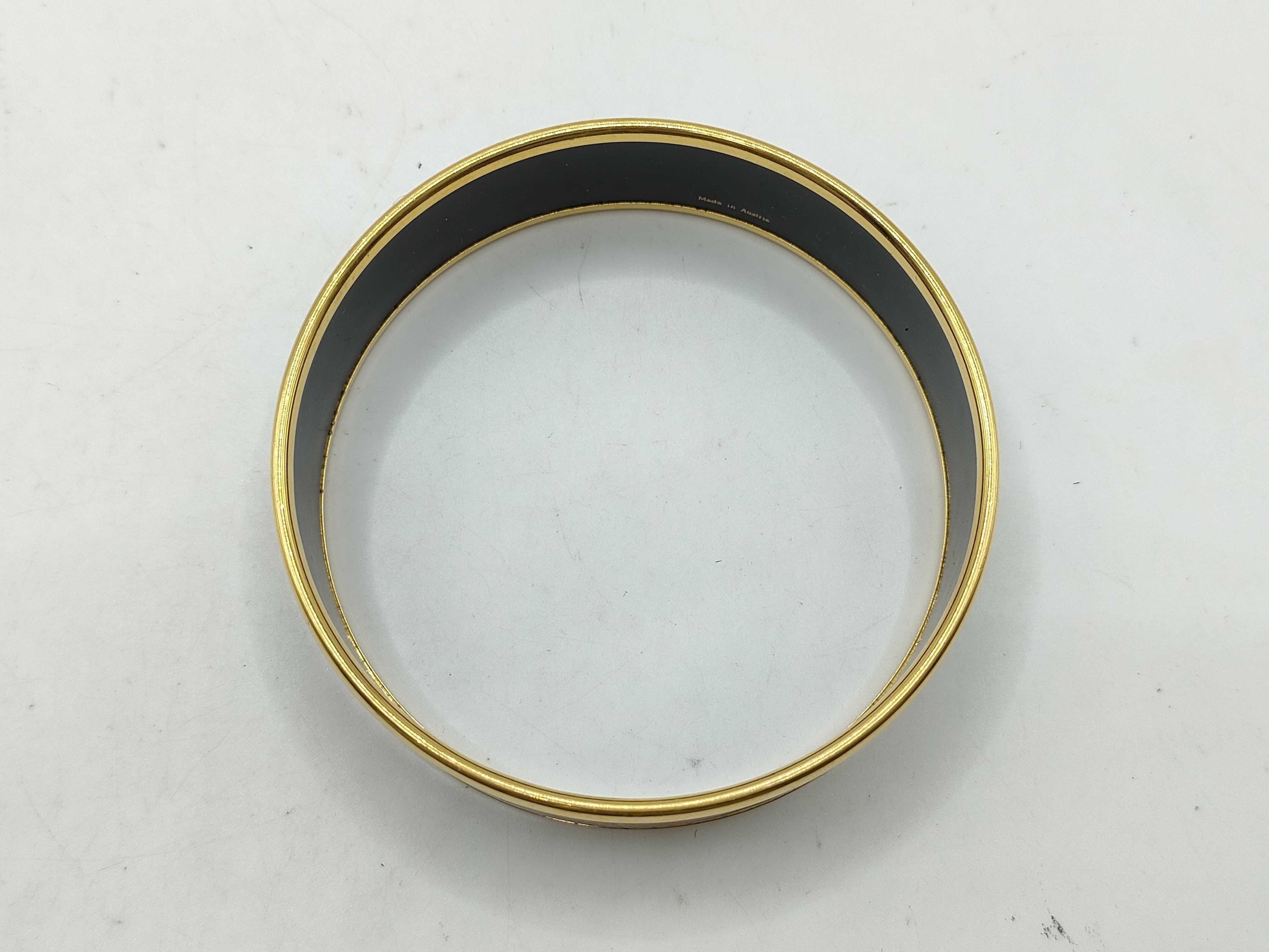 Enamel GM Flag & Bird Bangle Bracelet — view 3