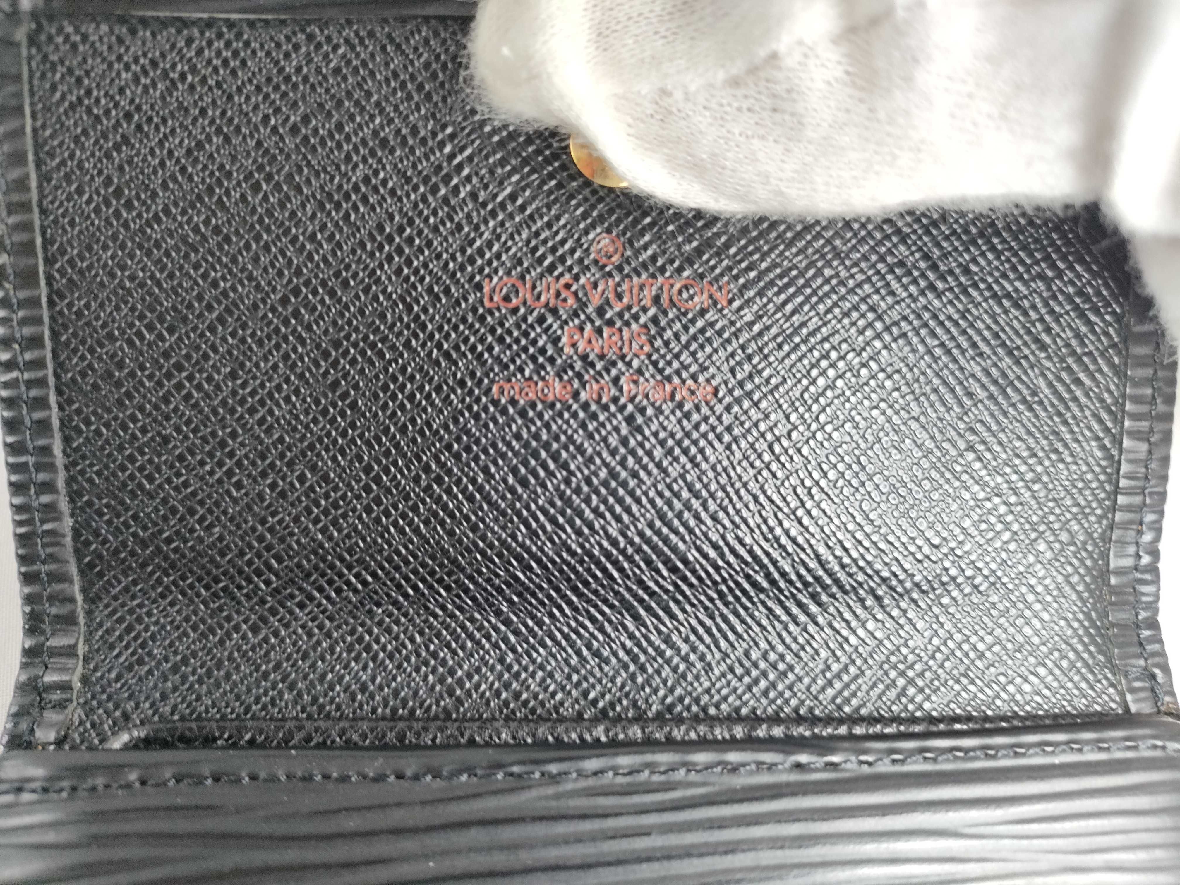 Epi Louis Vuitton Epi Portemonnaie Billet Carte Credit M63482/SP0041 Black Wallet — view 11