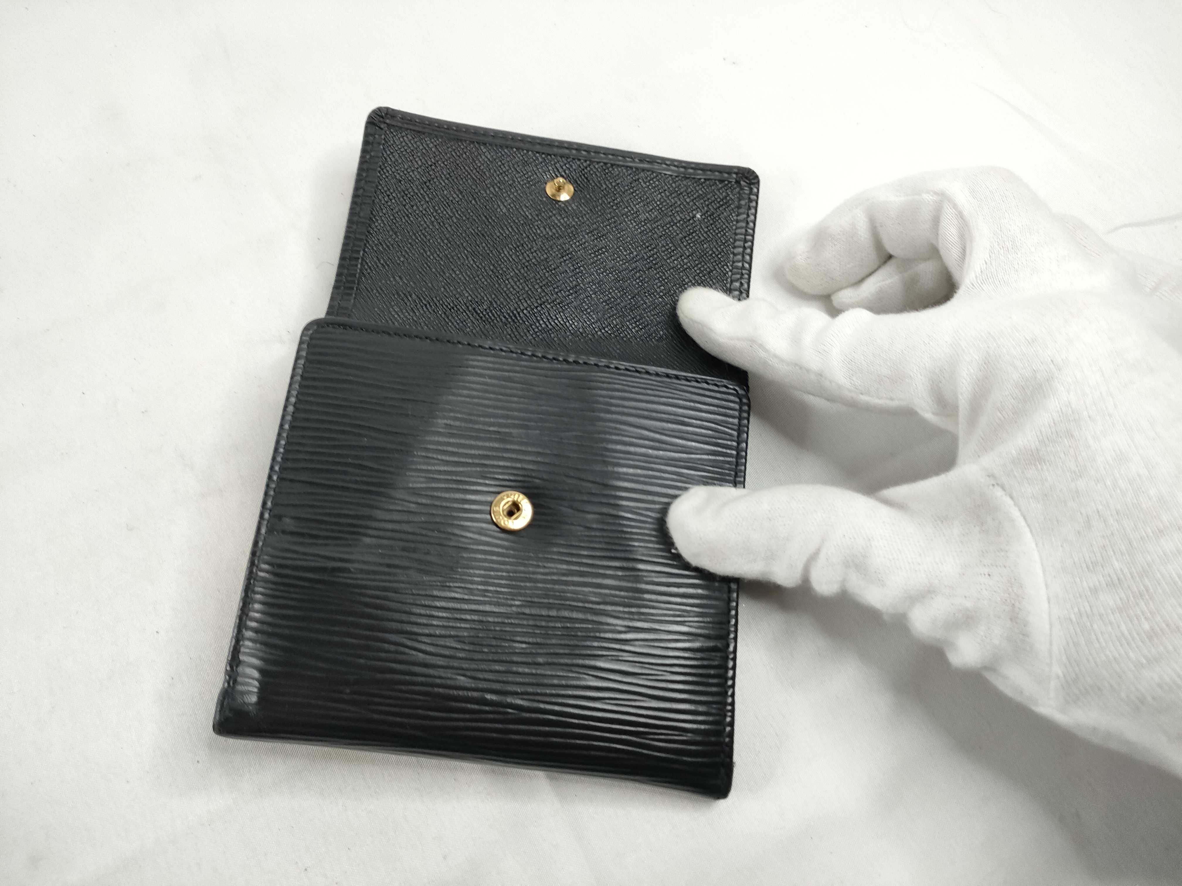 Epi Louis Vuitton Epi Portemonnaie Billet Carte Credit M63482/SP0041 Black Wallet — view 14