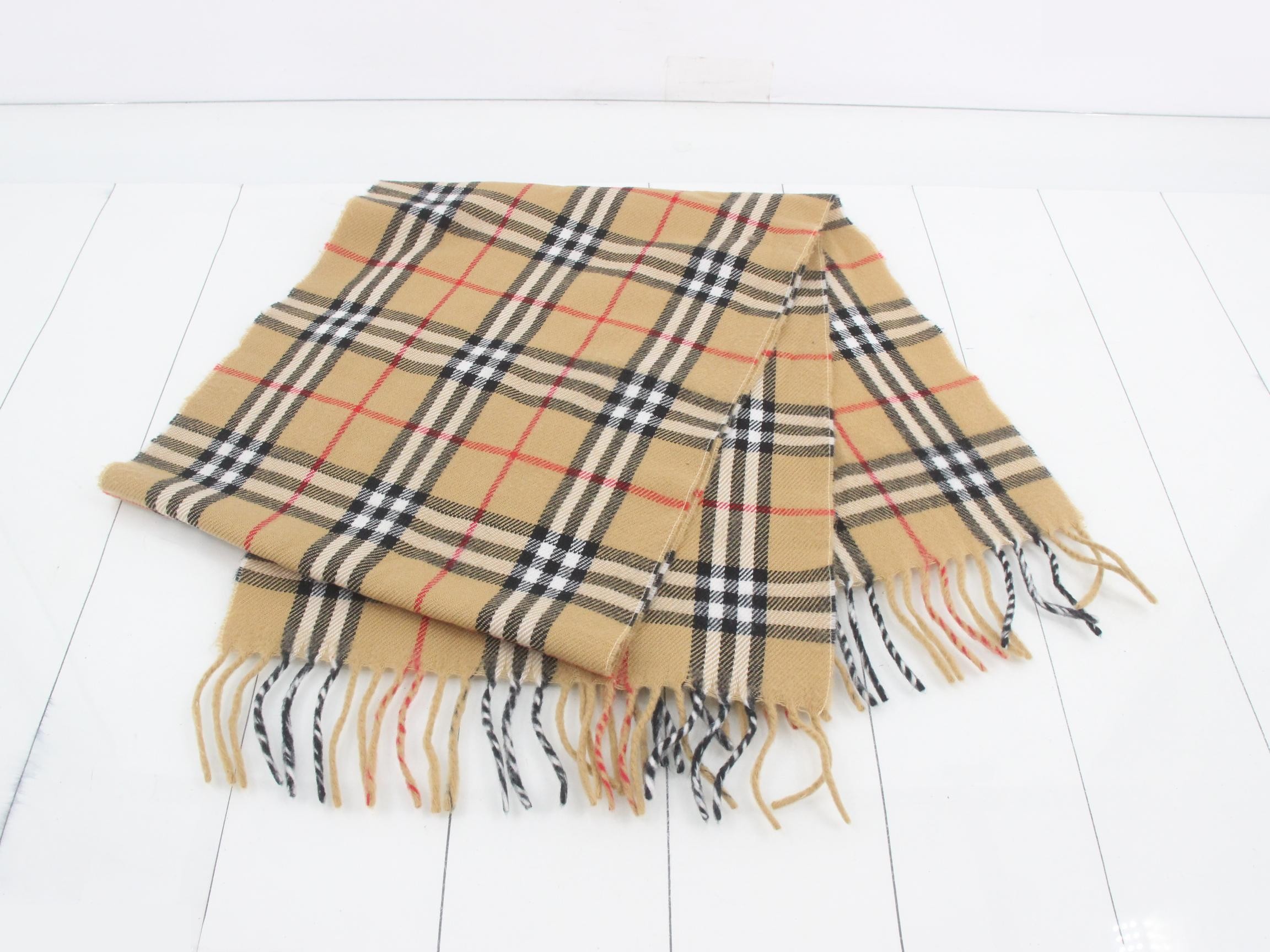 Nova Check Scarf, Beige — view 3