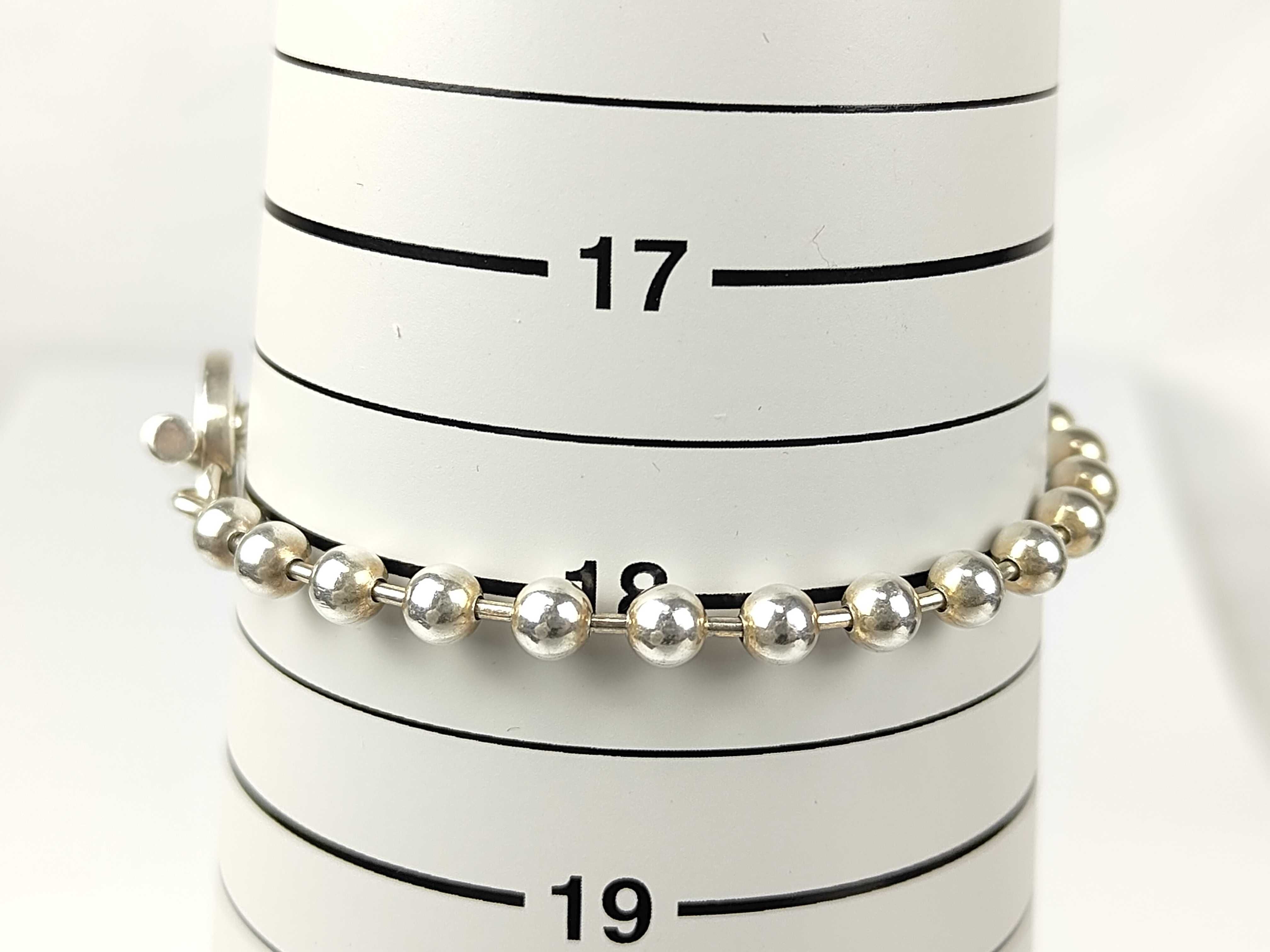 Ball Chain Bracelet/Bangle, 16.4g, SV925 — view 8