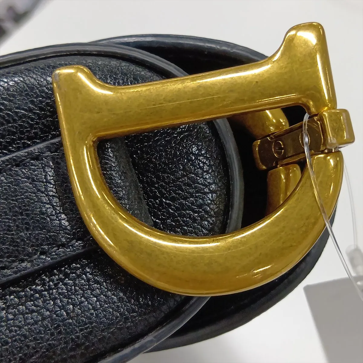 Saddle Bag Leather Shoulder Bag Black — view 13