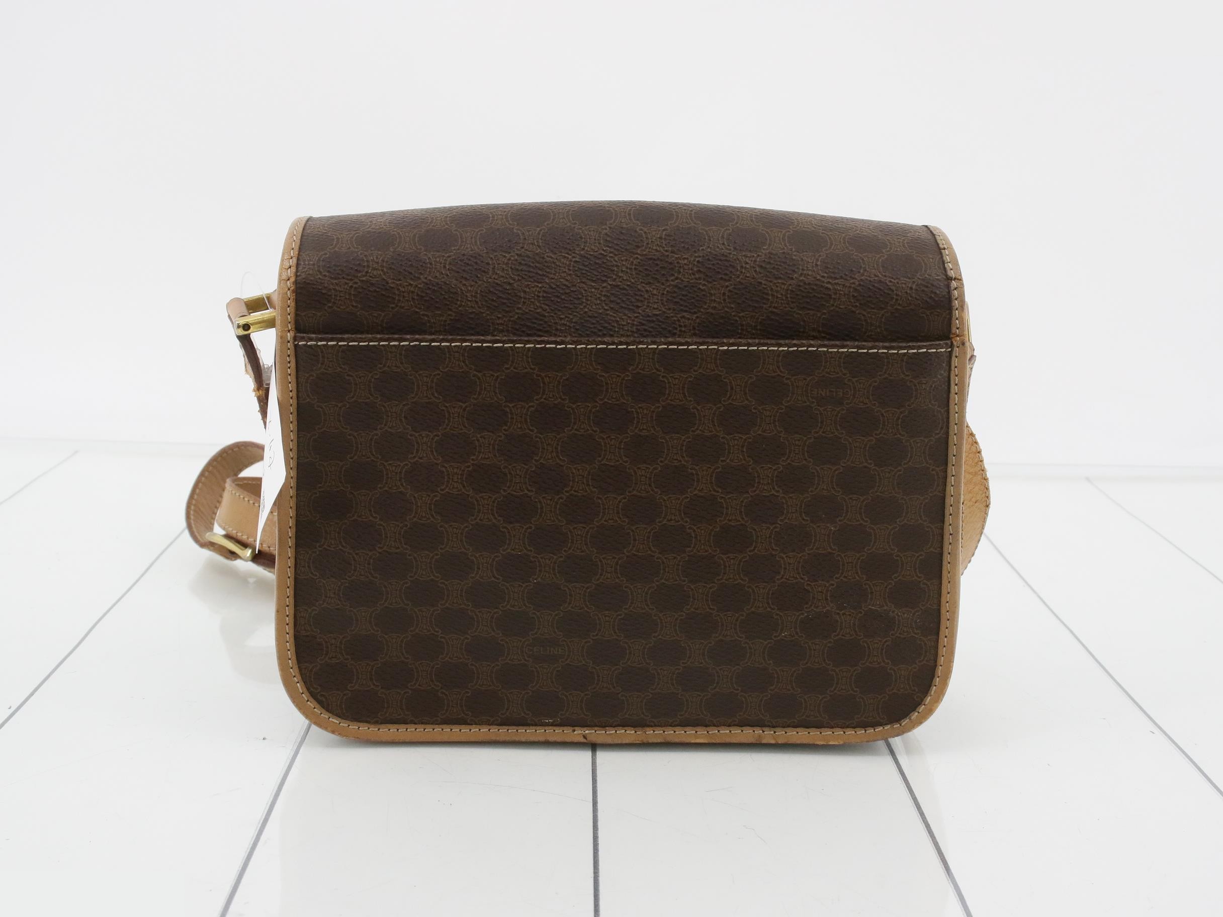 Macadam shoulder bag PVC x leather brown — view 2