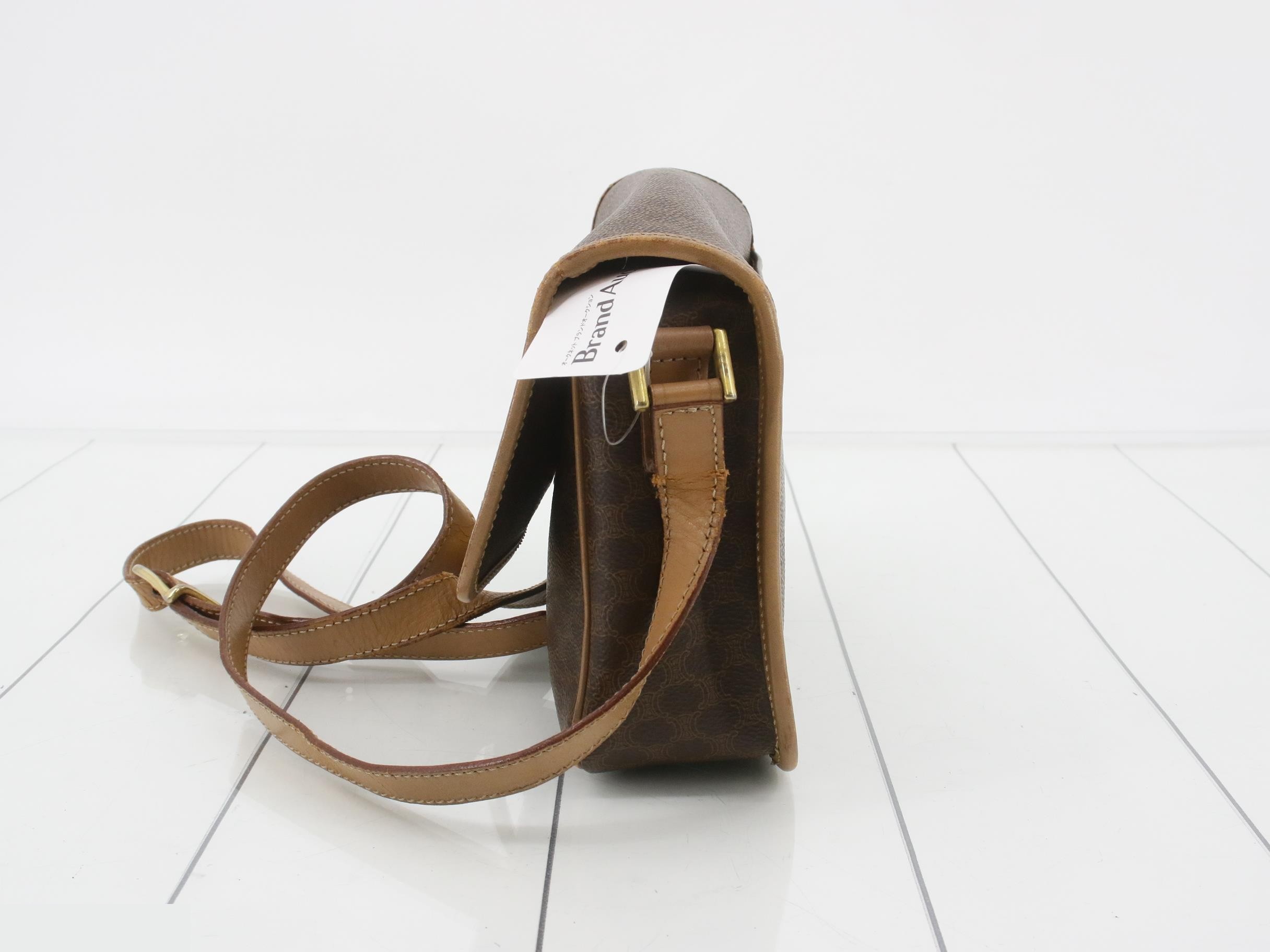Macadam shoulder bag PVC x leather brown — view 3