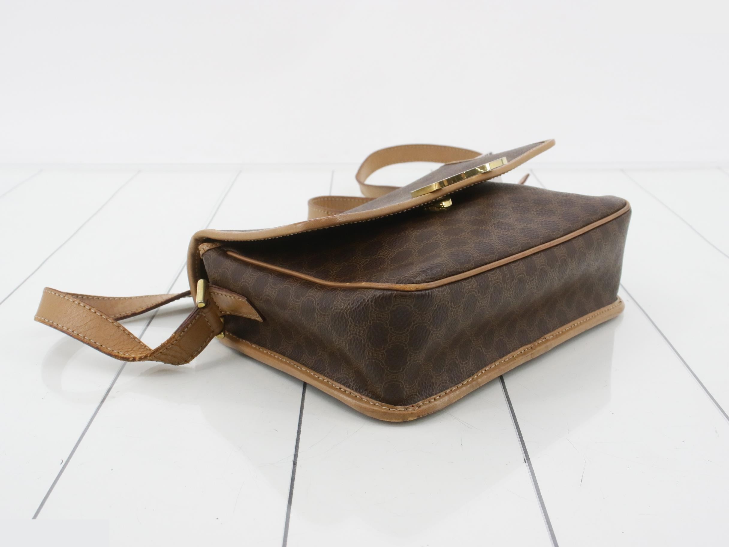 Macadam shoulder bag PVC x leather brown — view 5
