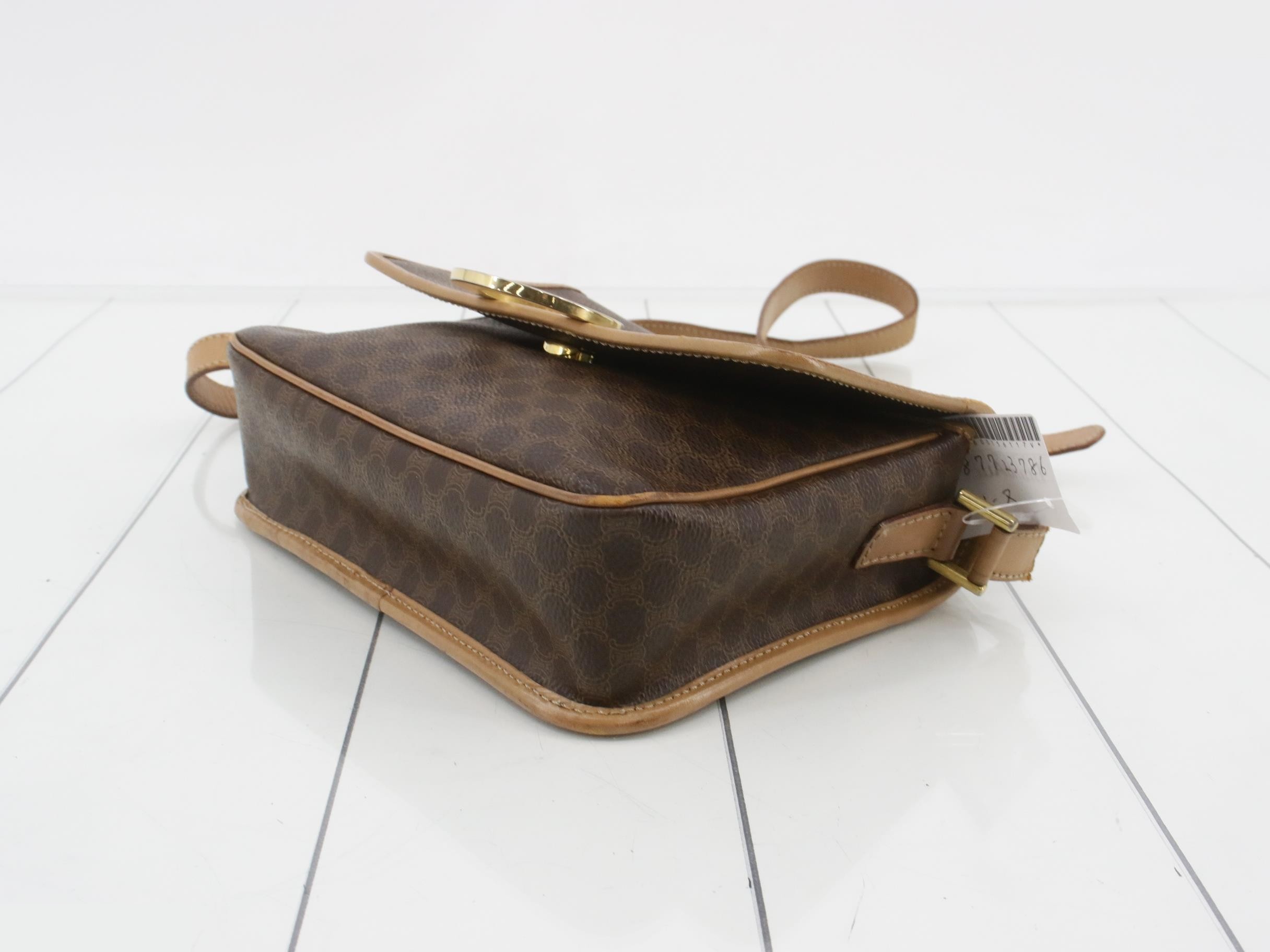 Macadam shoulder bag PVC x leather brown — view 6