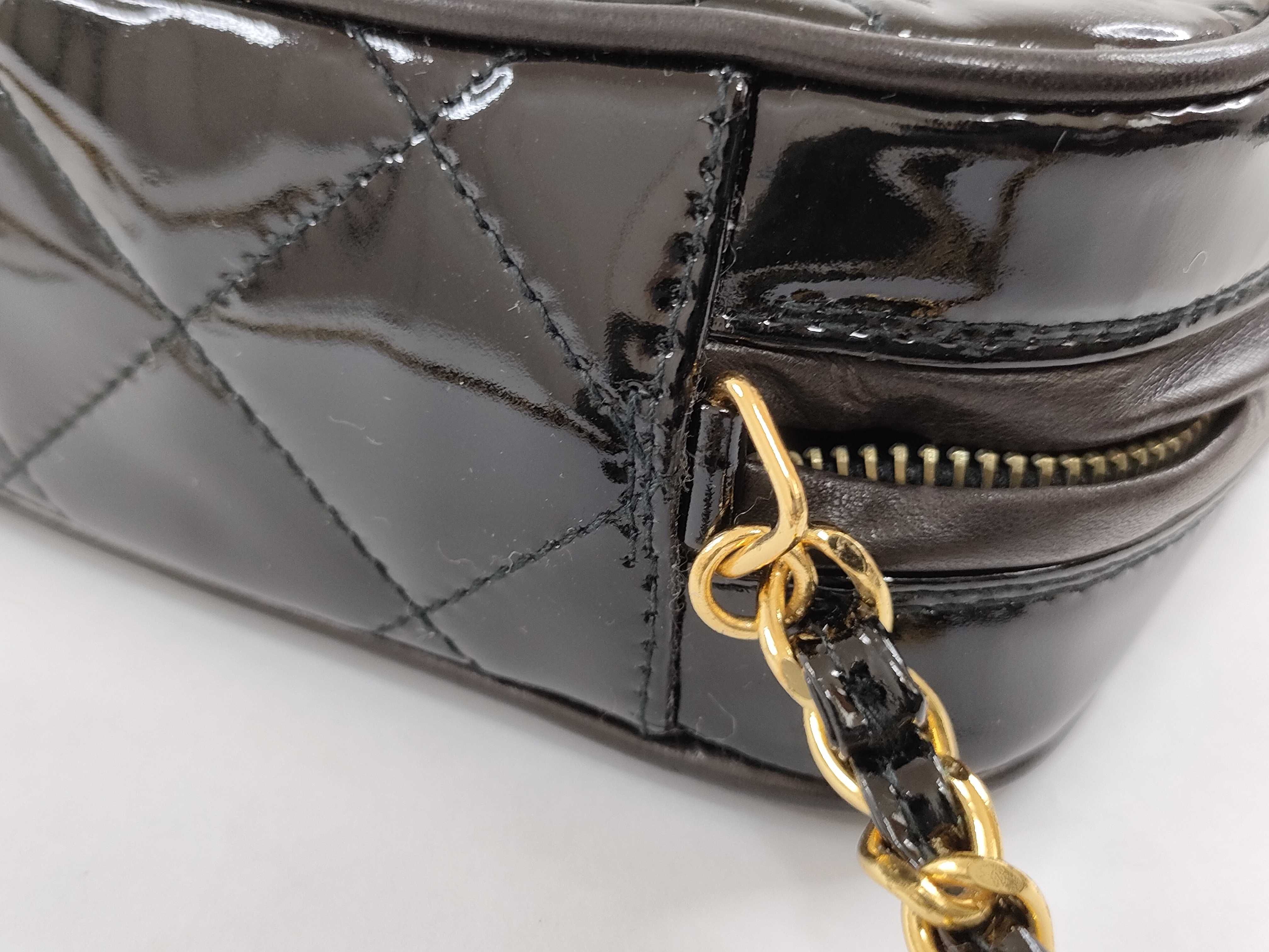 Matelassé Patent Leather Chain Shoulder Bag (Series 3) — view 15