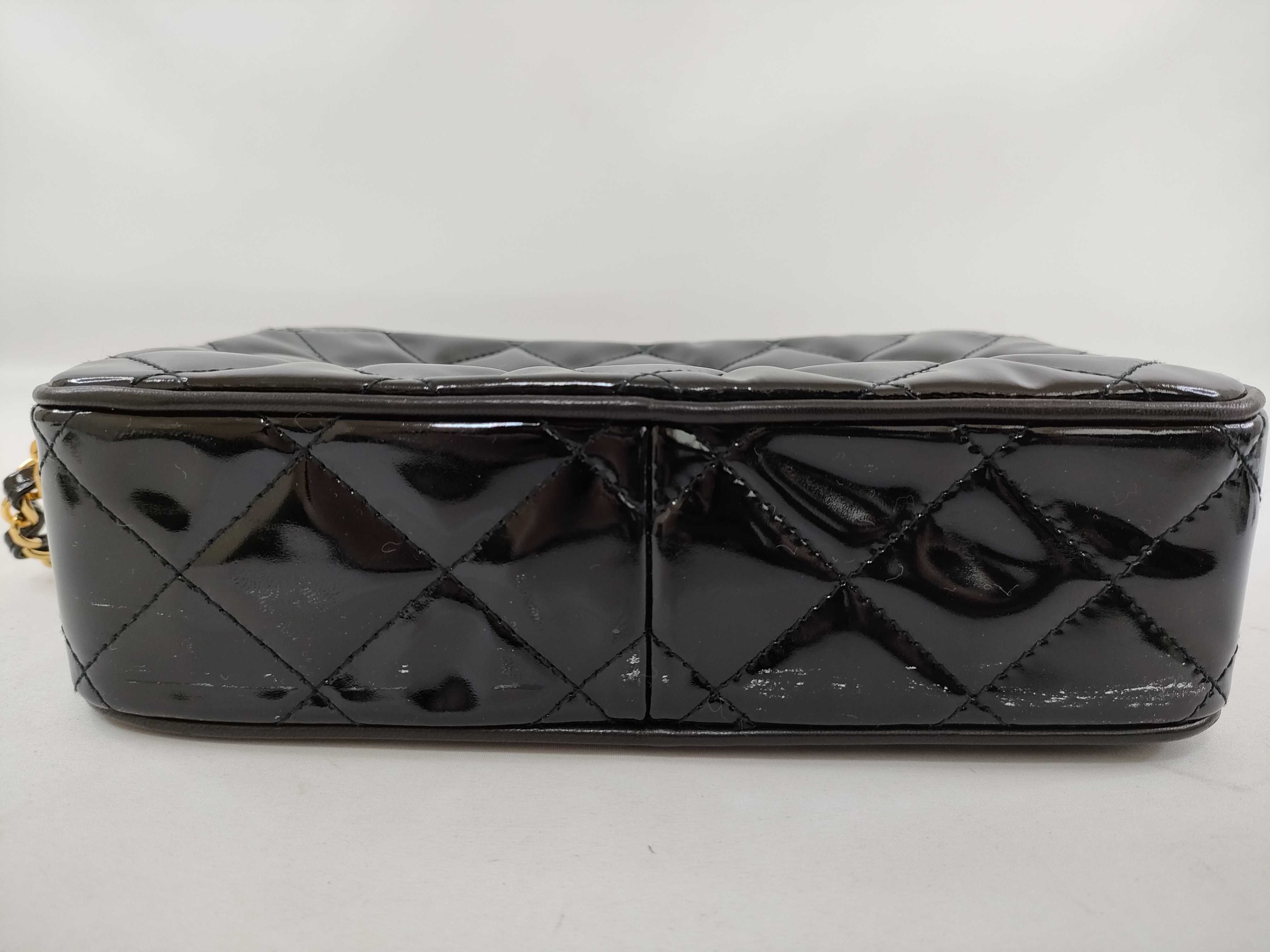 Matelassé Patent Leather Chain Shoulder Bag (Series 3) — view 3